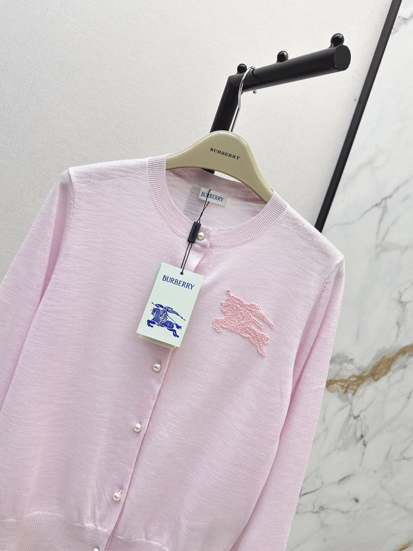 Bur 26fw jacquard knit cardigan