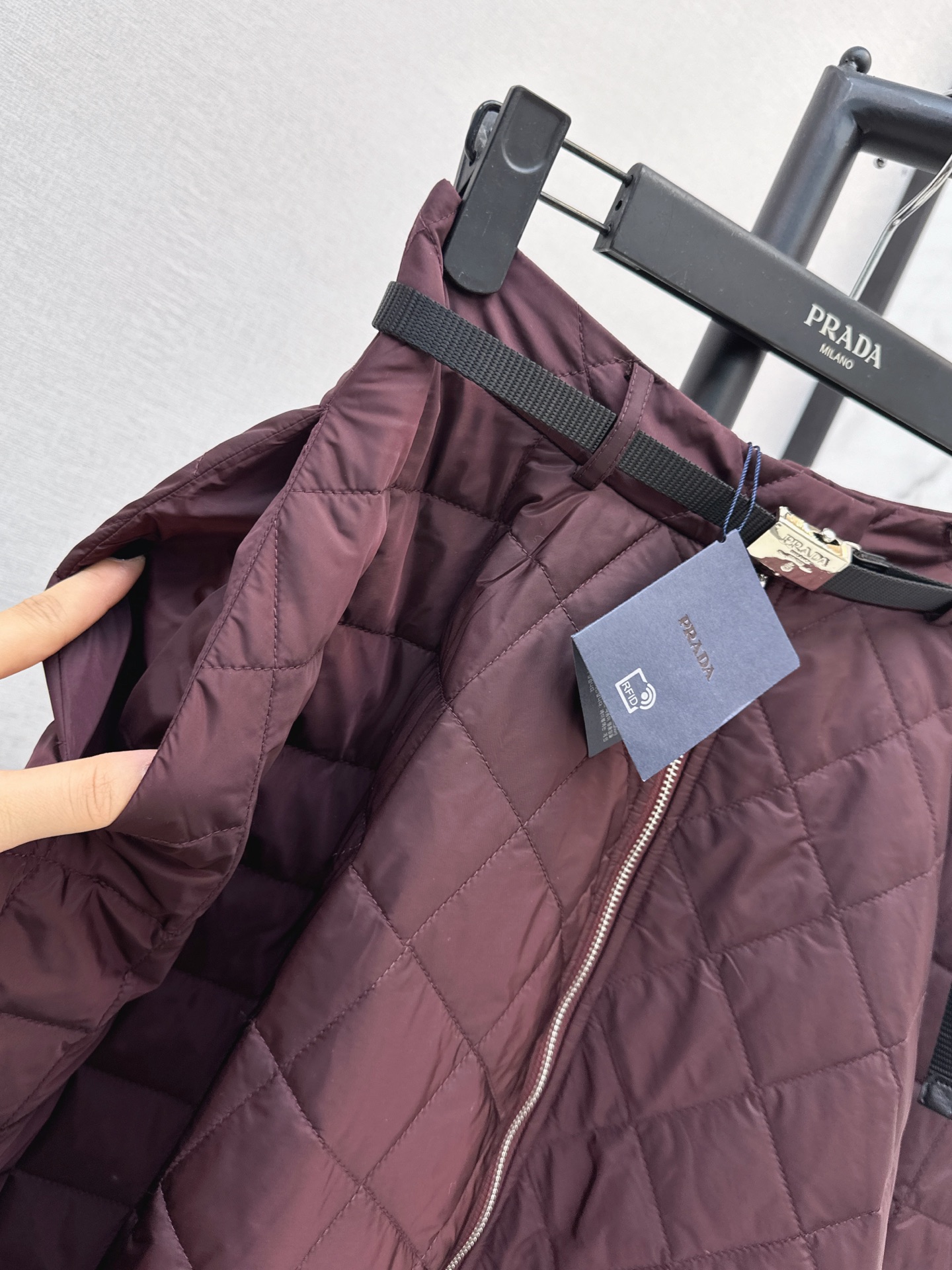 Pra 26fw zipper skirt