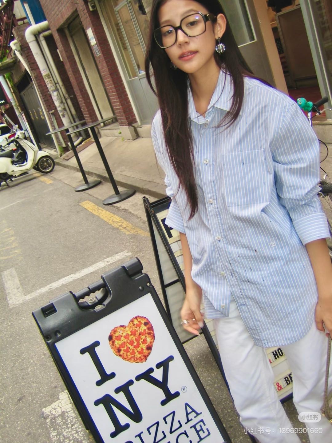 Chan 26fw stripe jacquard shirt