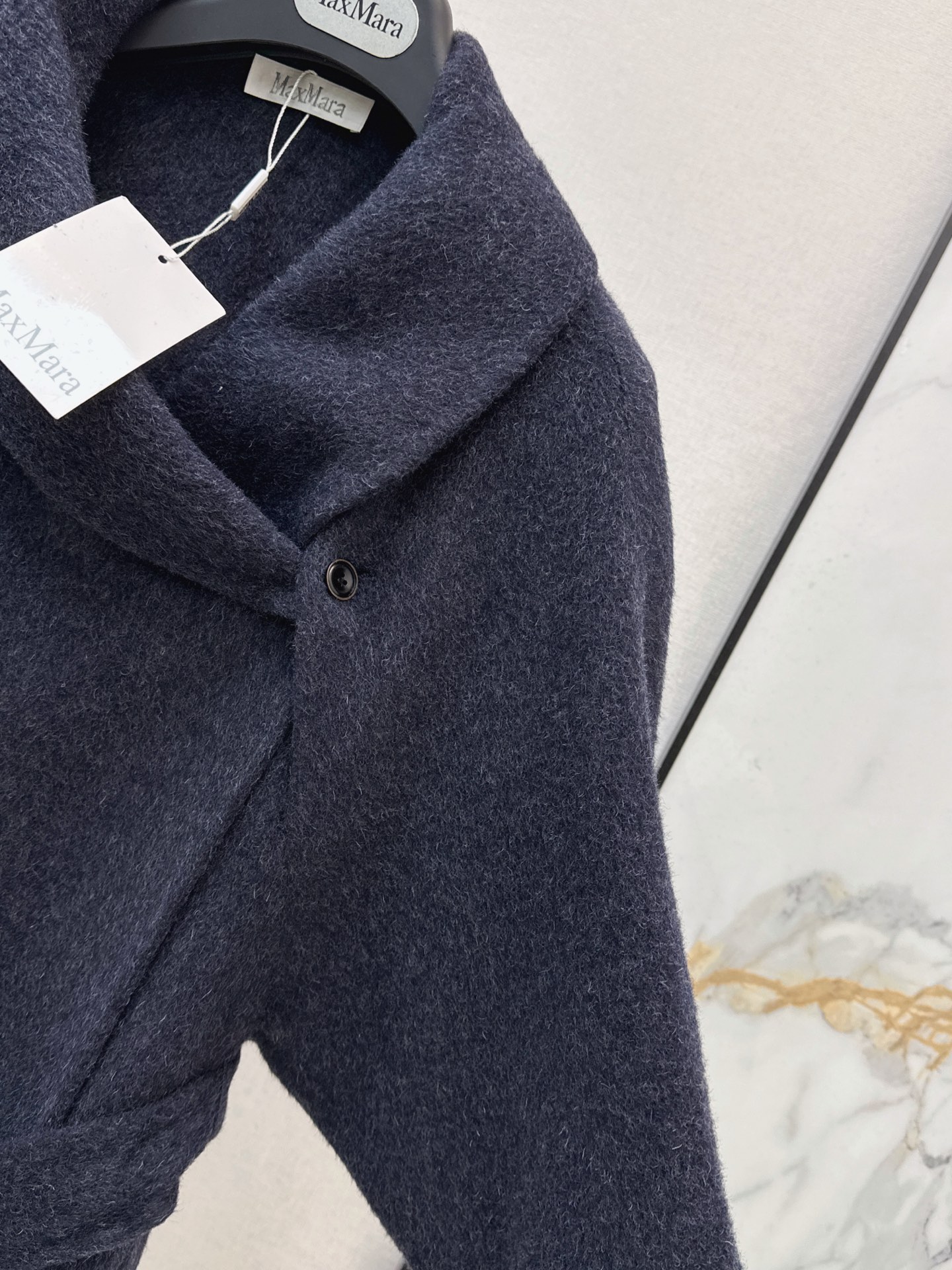 Max 26fw woolen belted overcoats