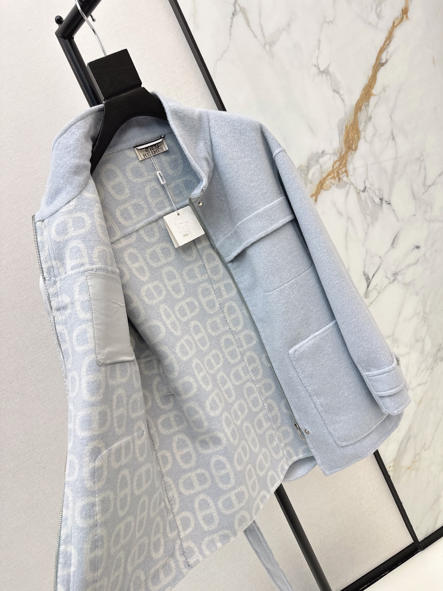 Her 26fw cashmere belted jacket