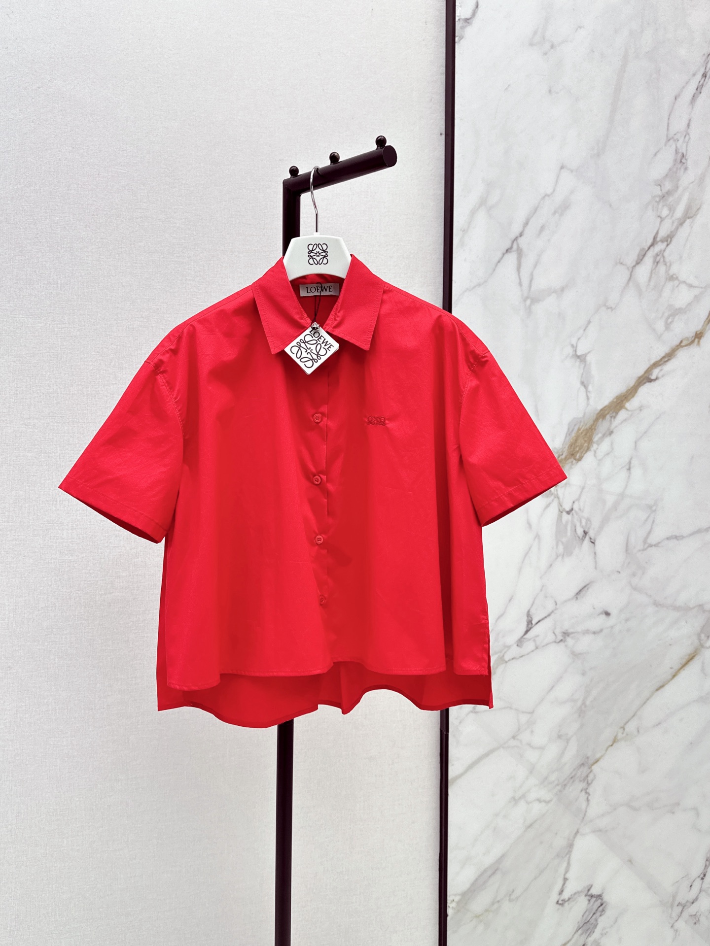 Loe 26fw cropped shirt