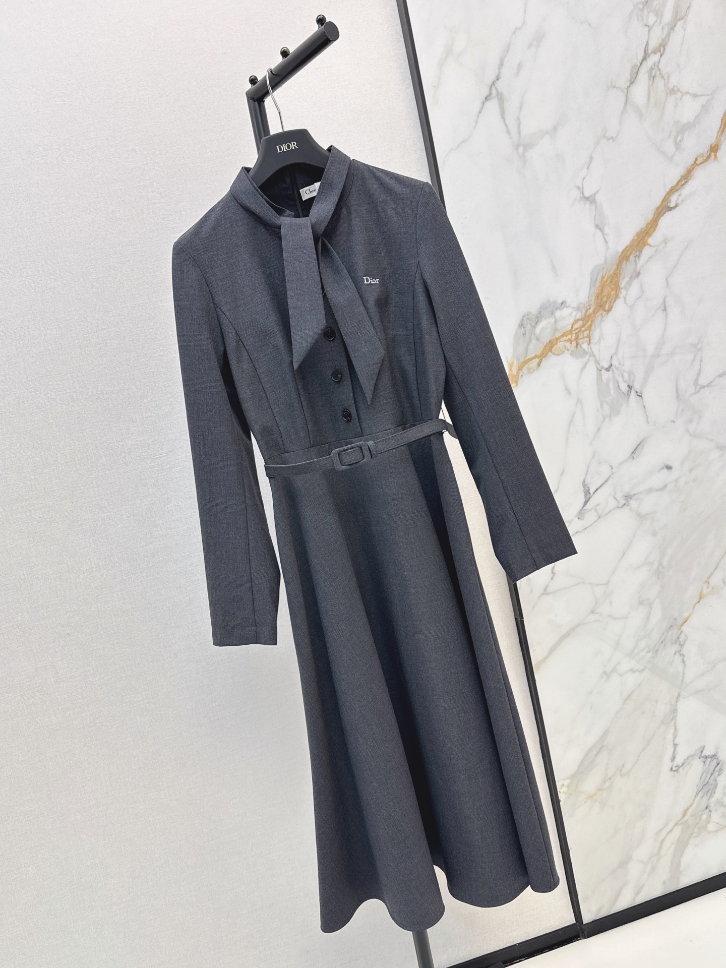 CD 26fw ribbon belted dress