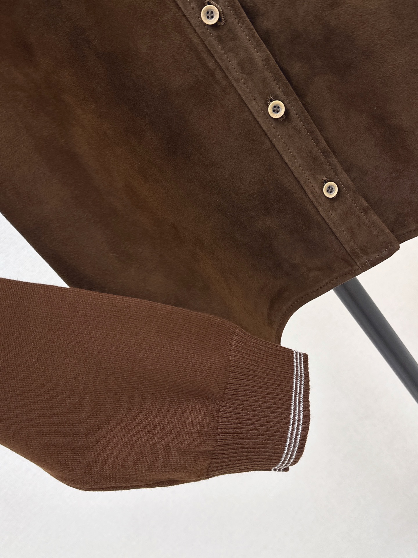 Miu 26fw suede fleece jacket