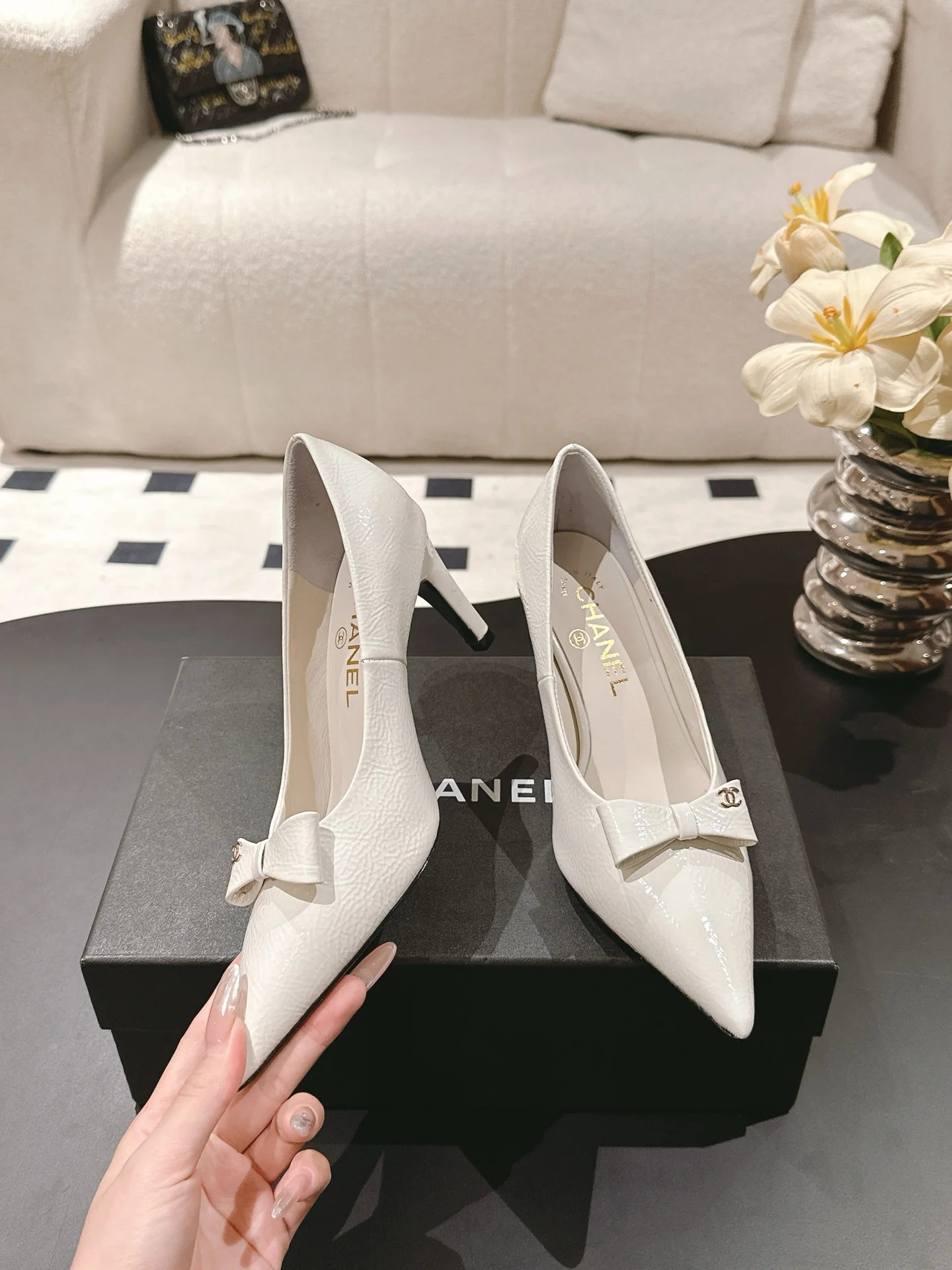 Chan 25fw pointed toe heeels