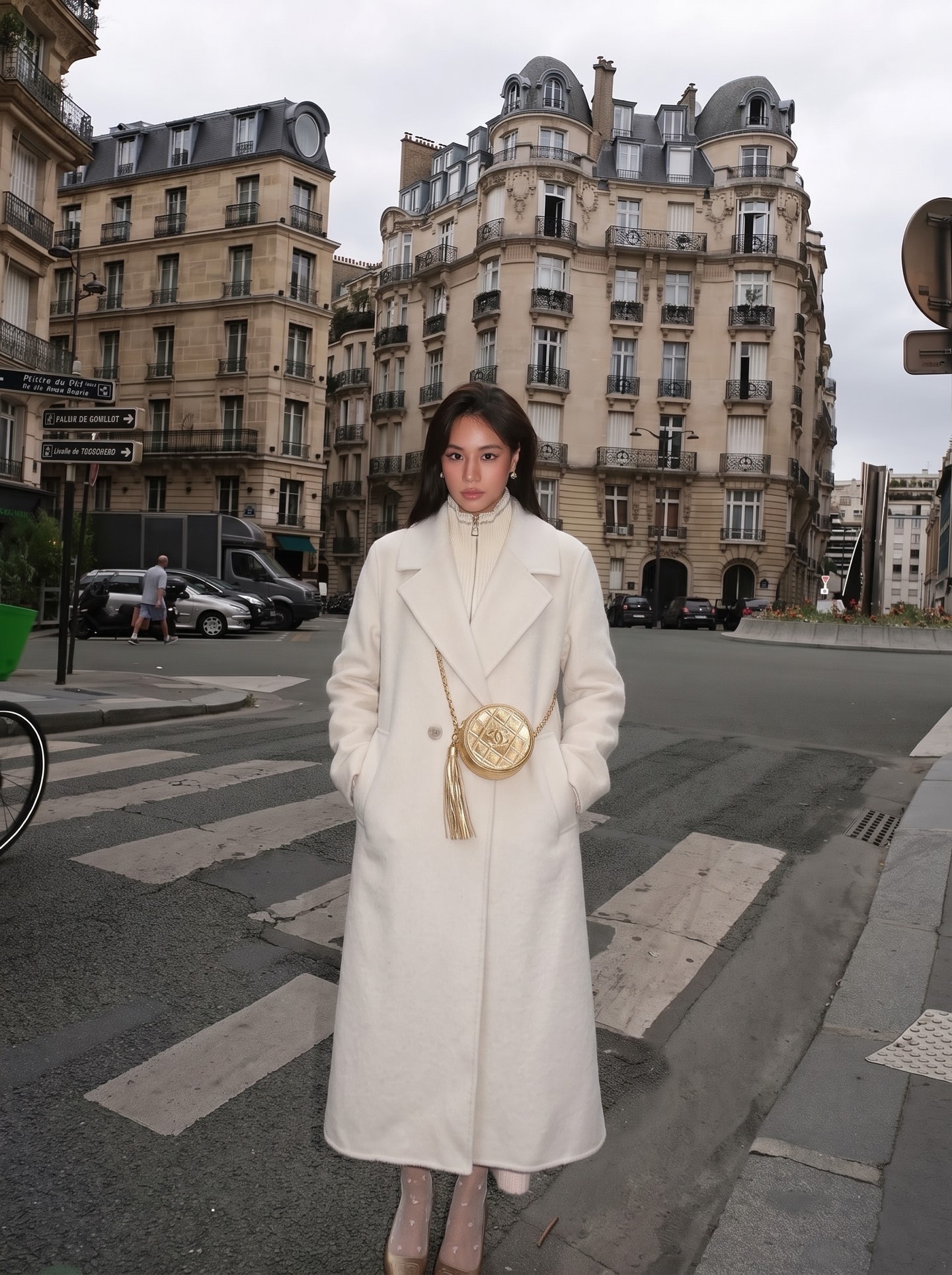 Max 26fw knit vest overcoats sets