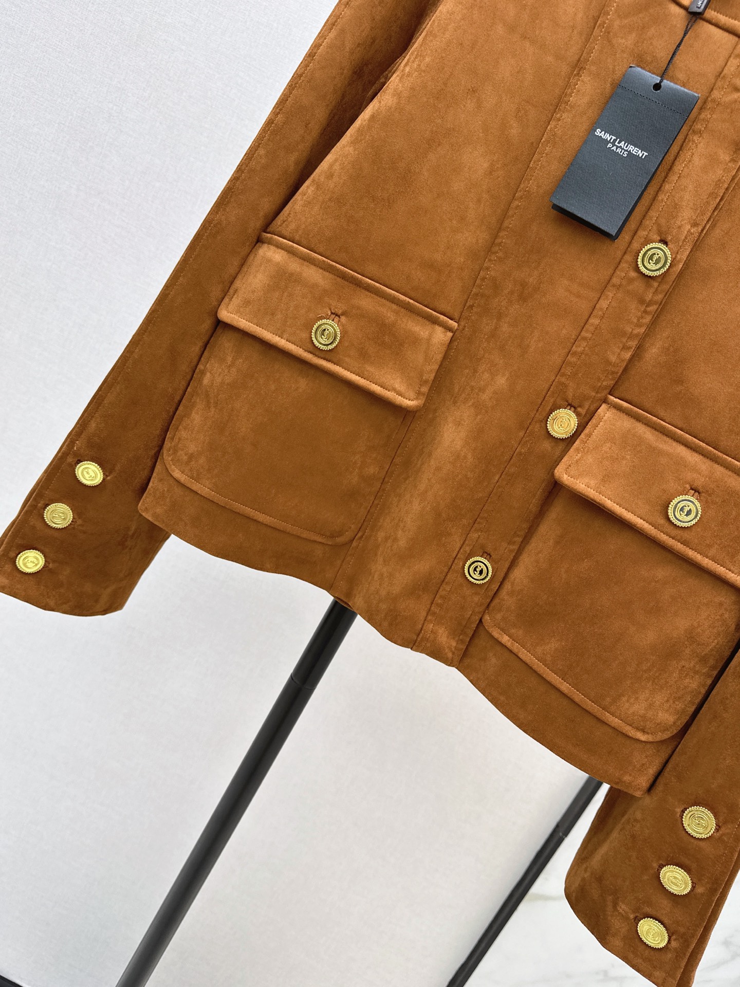 Sain 26fw suede-fleecel jacket