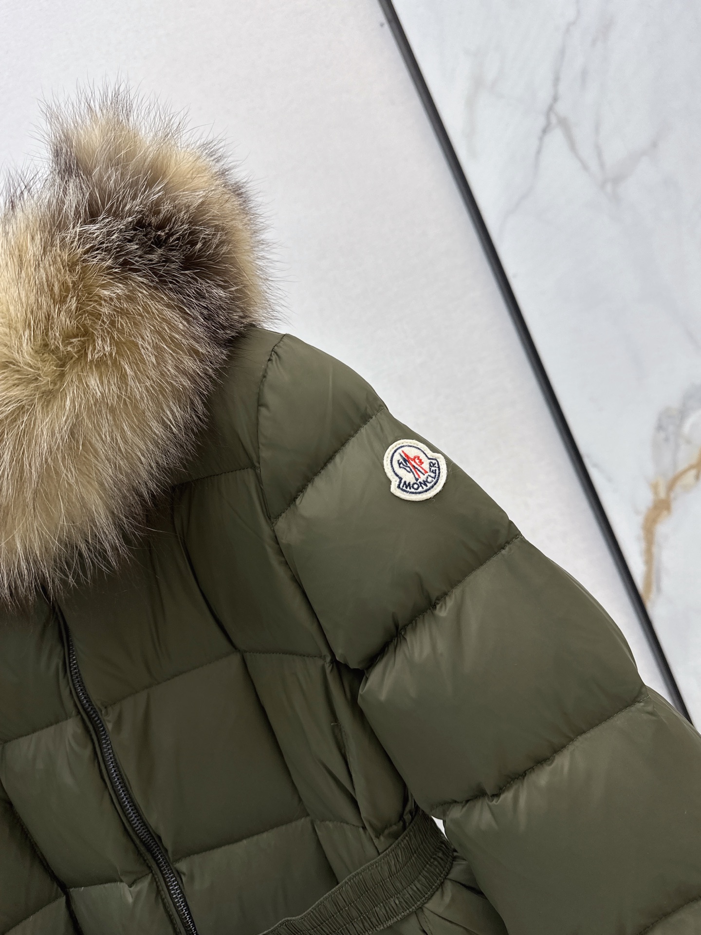 Monc 26fw hooded long down jacket