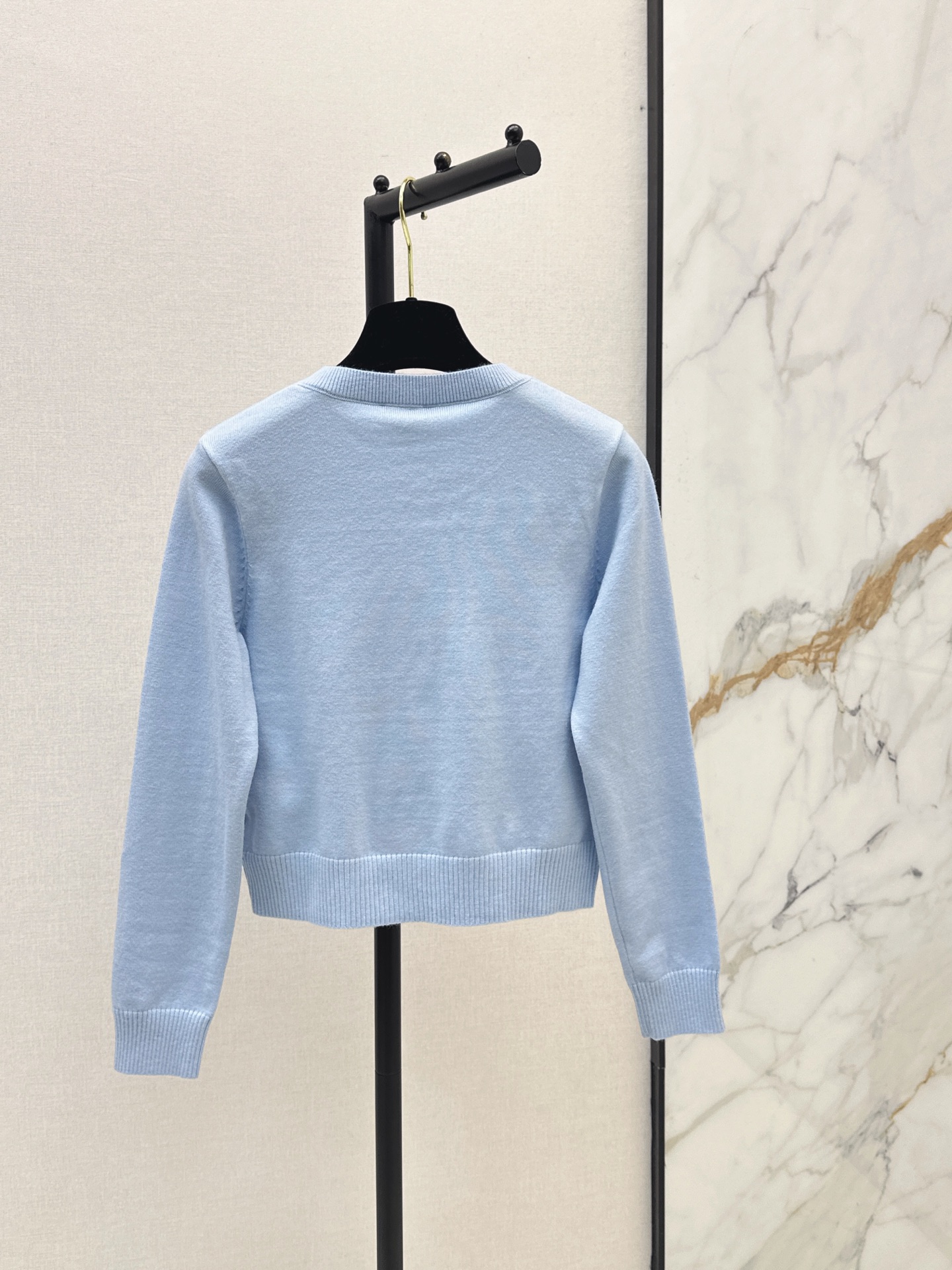 Chan 26fw 3d floarl knit cardigan