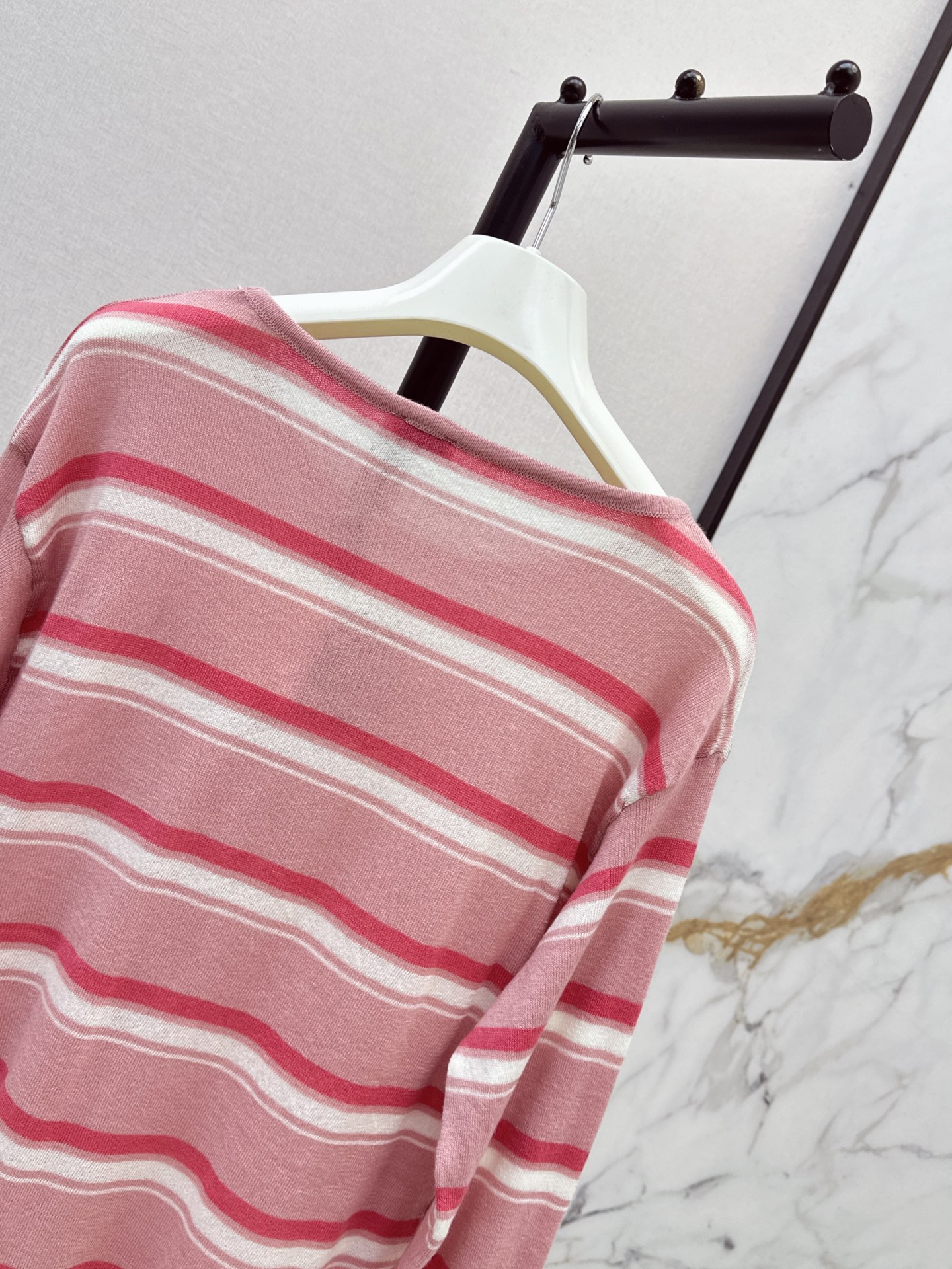 Loe 26ss stripe wool knitwear