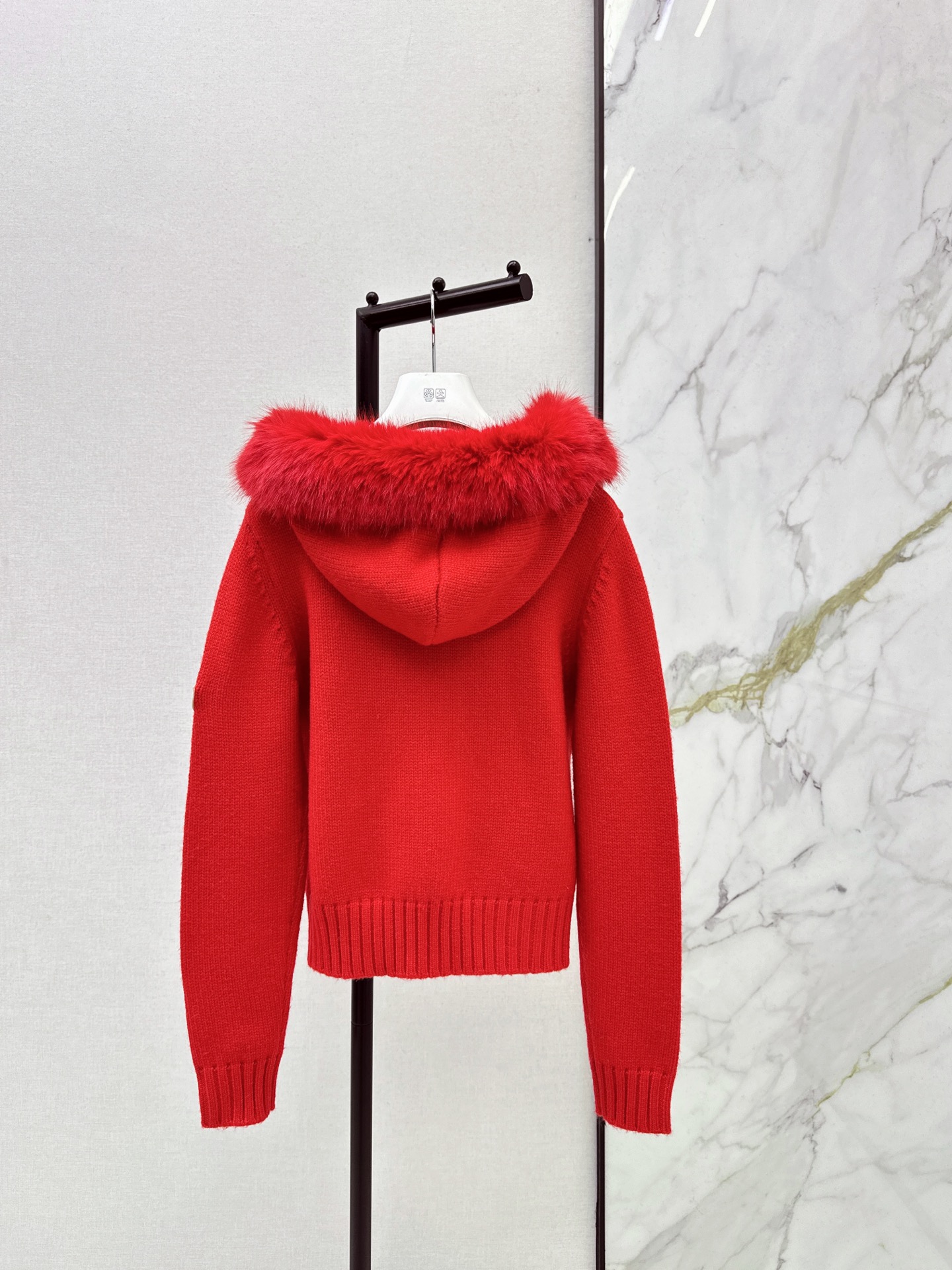 Monc 26fw hooded knit jacket