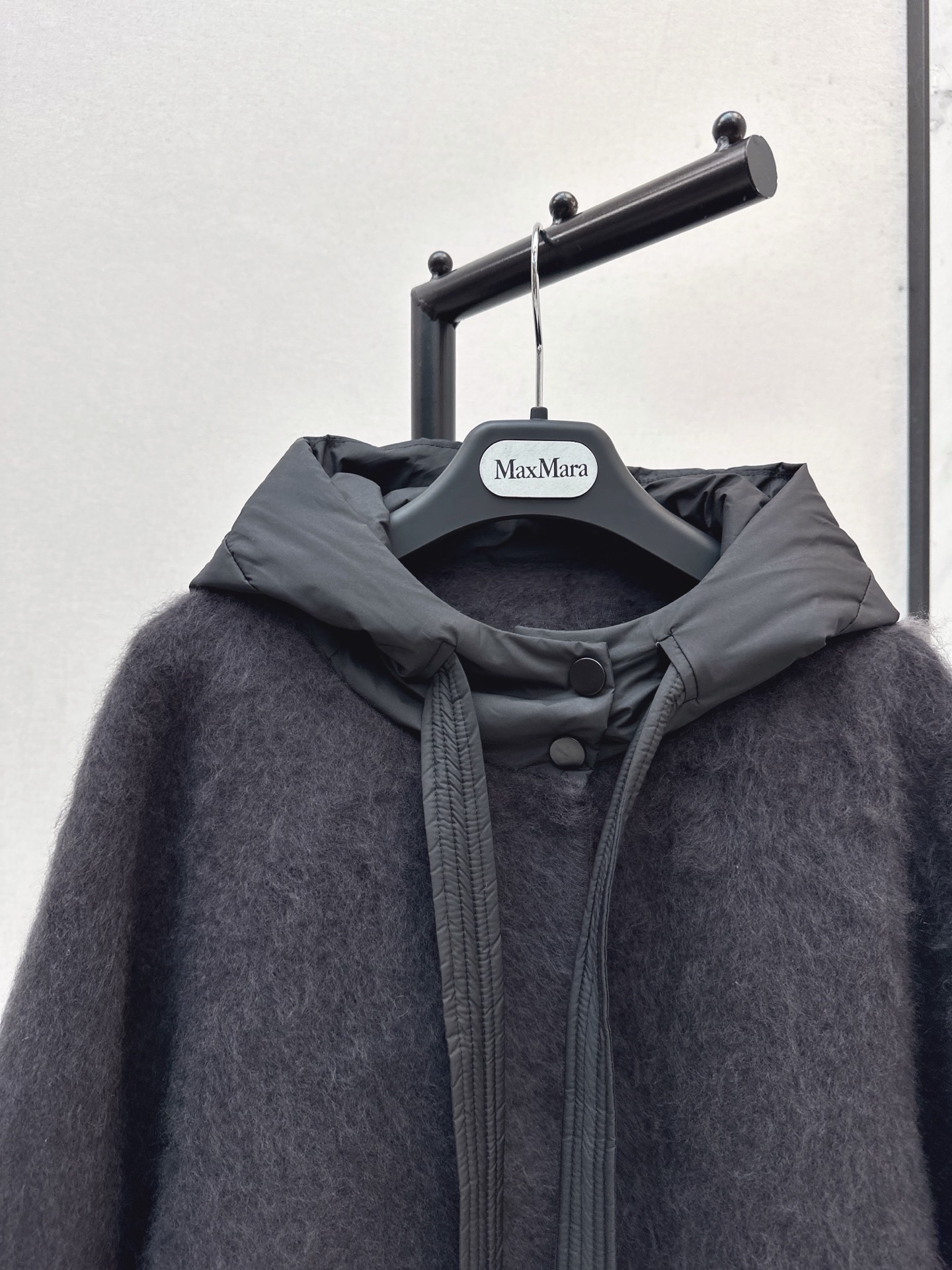 Max 26fw wool hooded jacket