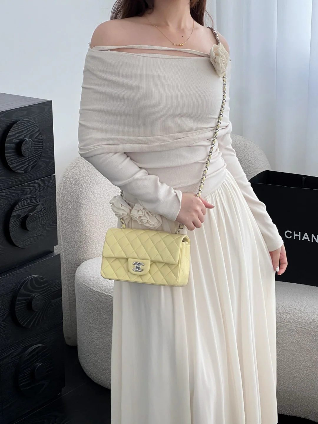 Chan cf20 chain shoulder bag
