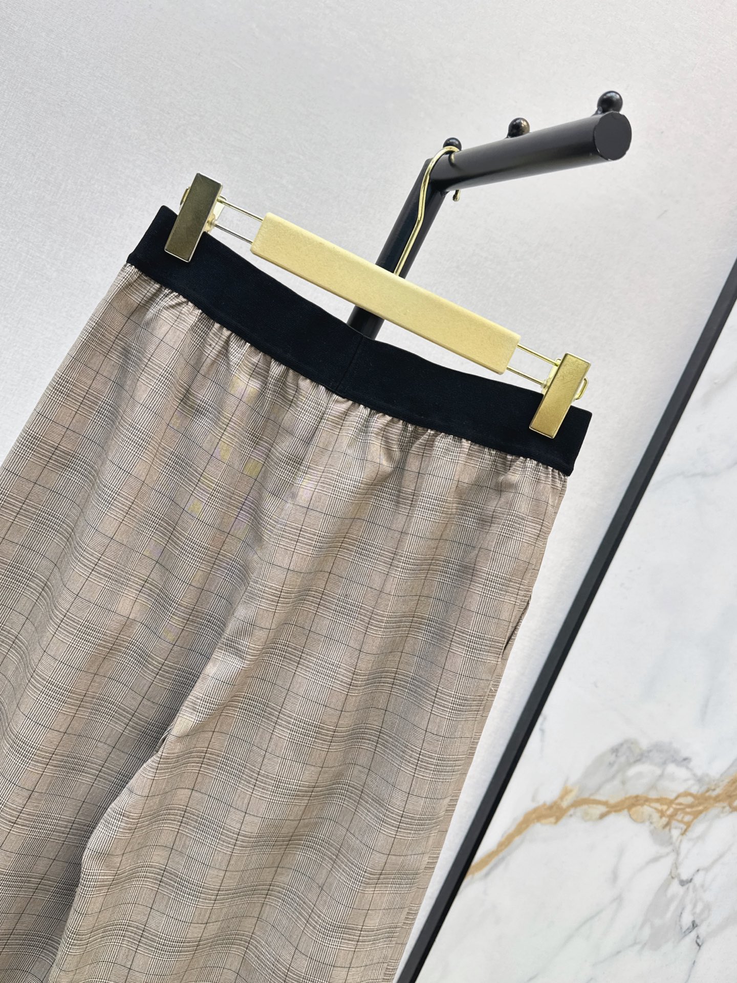 Miu 26fw check suit pants