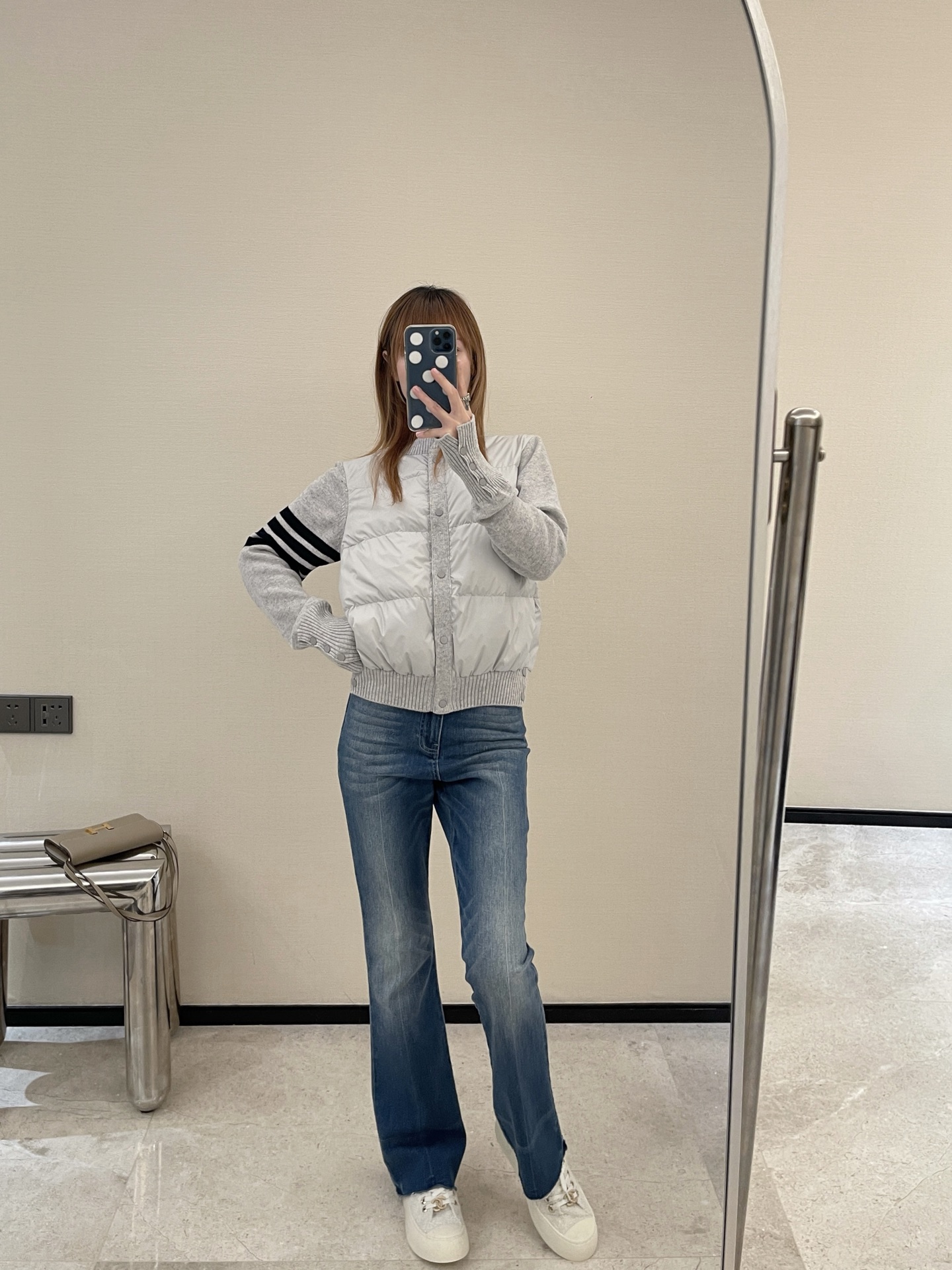 Thom 26fw wool contract down jacket