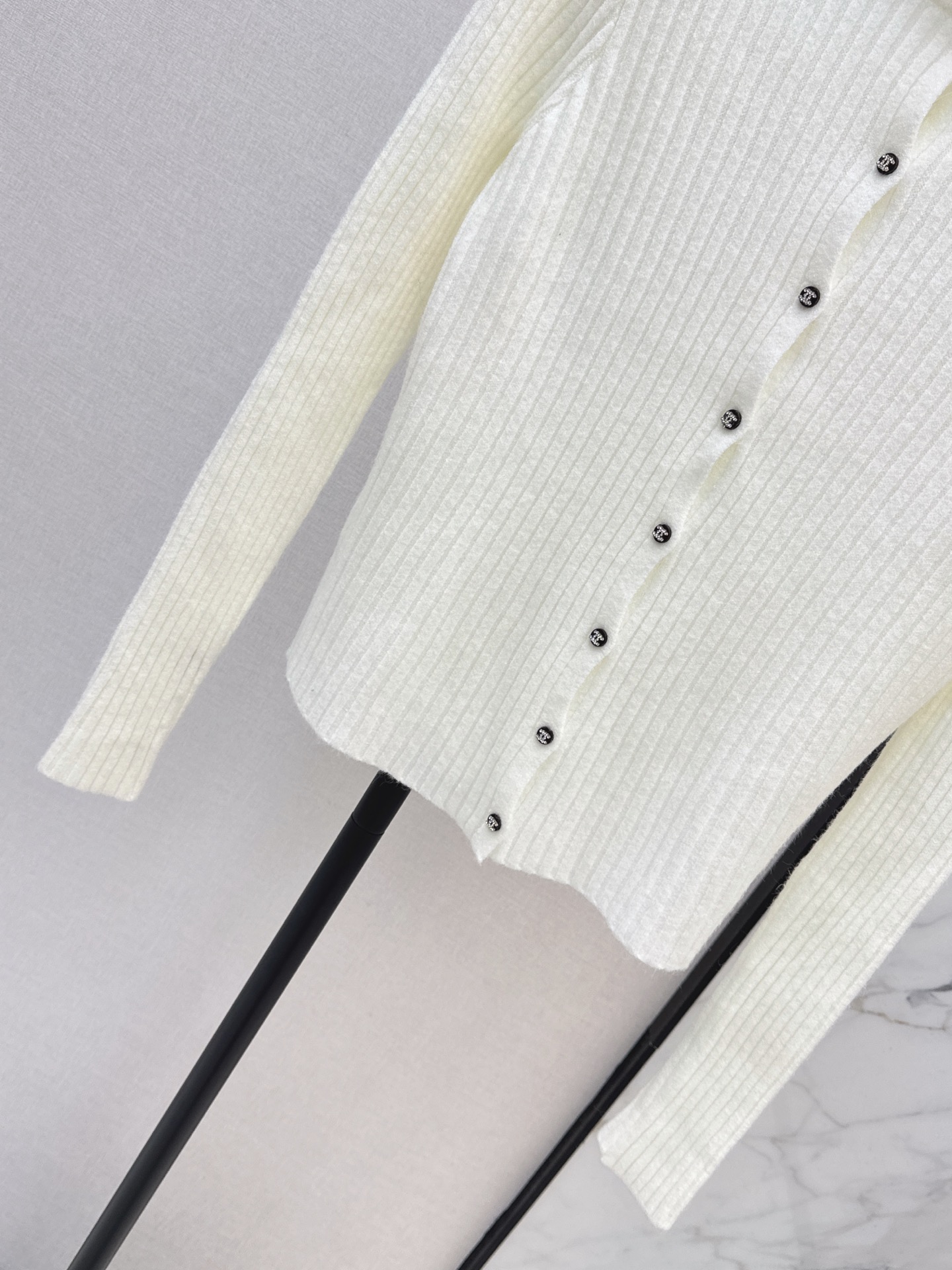 Chan 26fw slim-fit knit cardigan