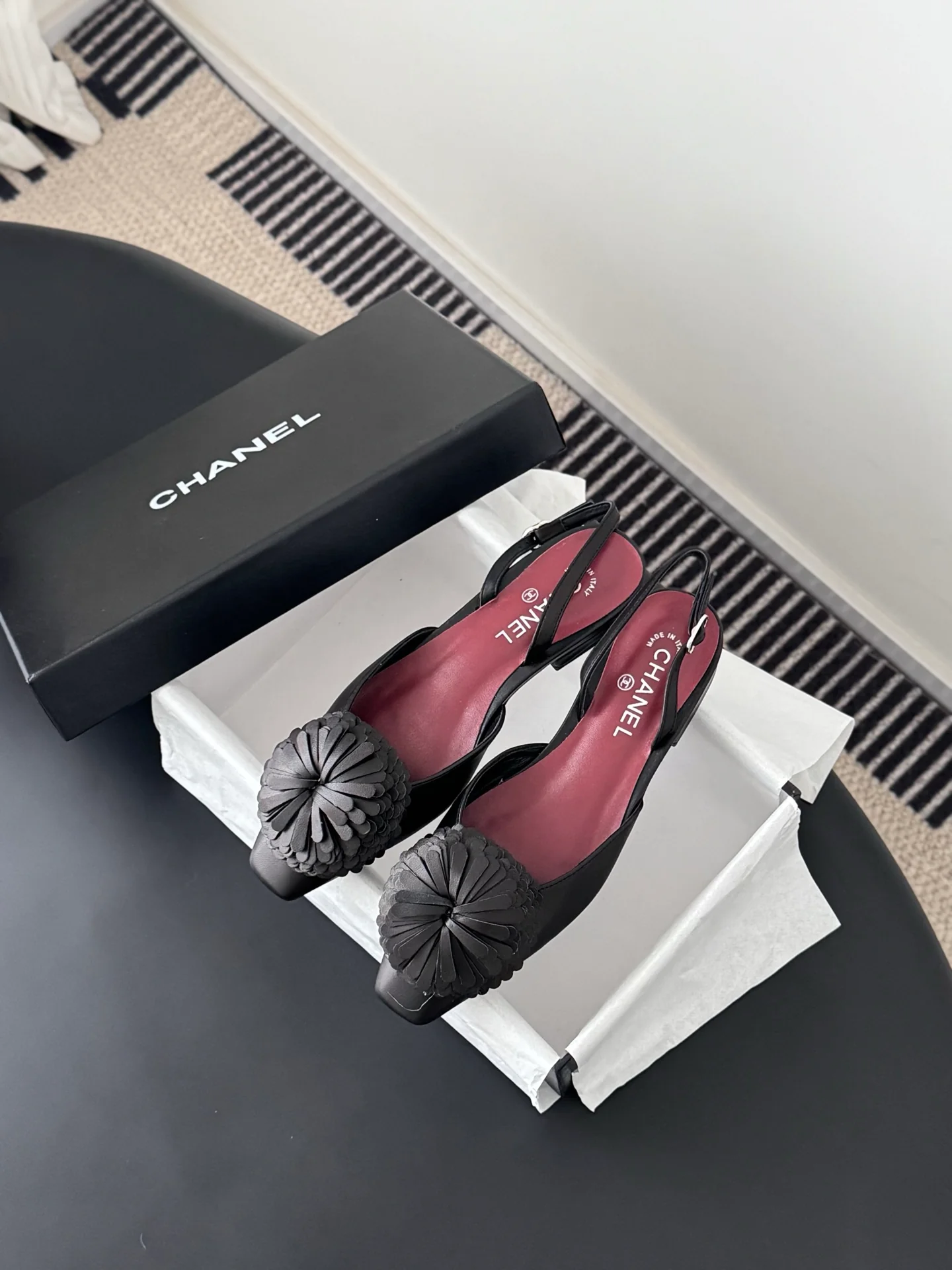 Chan 26ss slingback flats