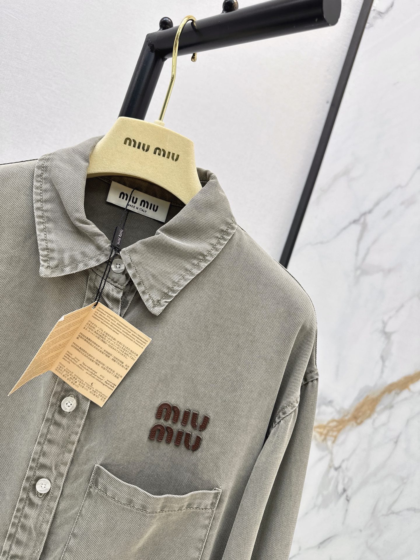 Miu 26fw denim shirt