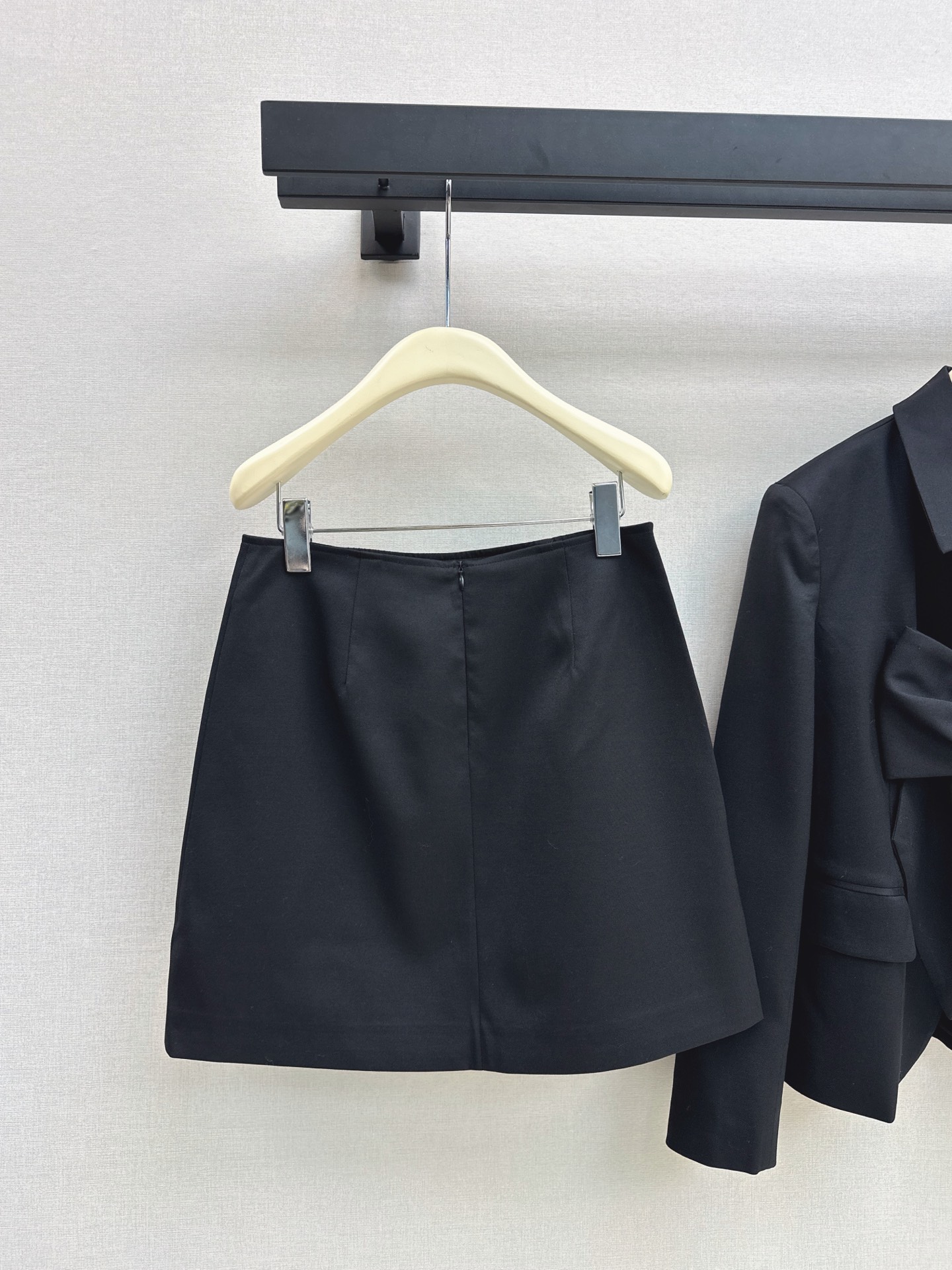 Chan 26fw bow blazer A-line skirt sets