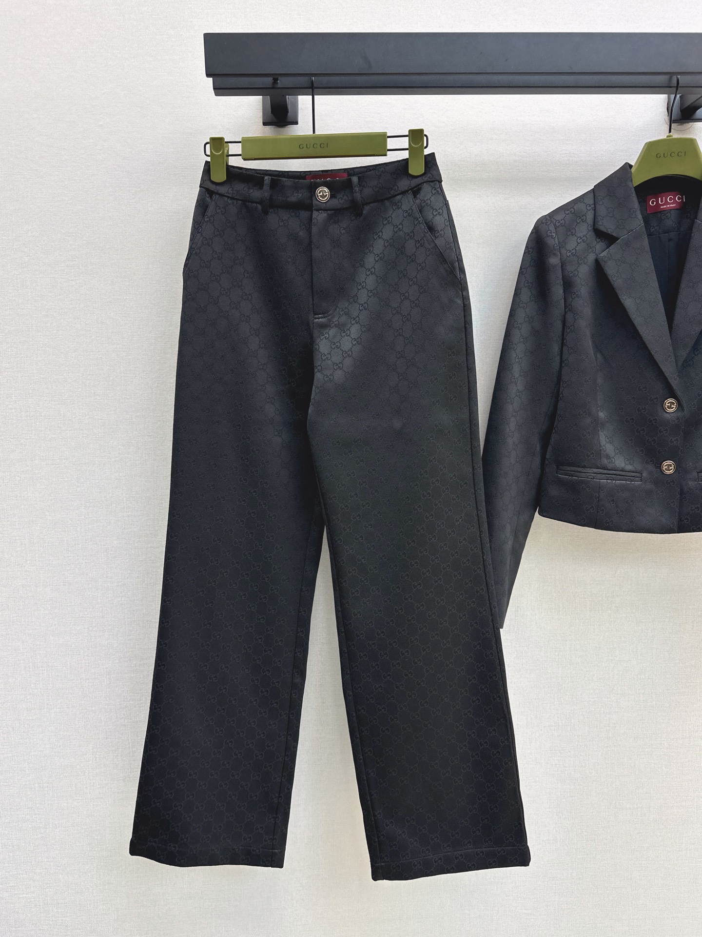 Guc 26fw jacquard jacket pants sets