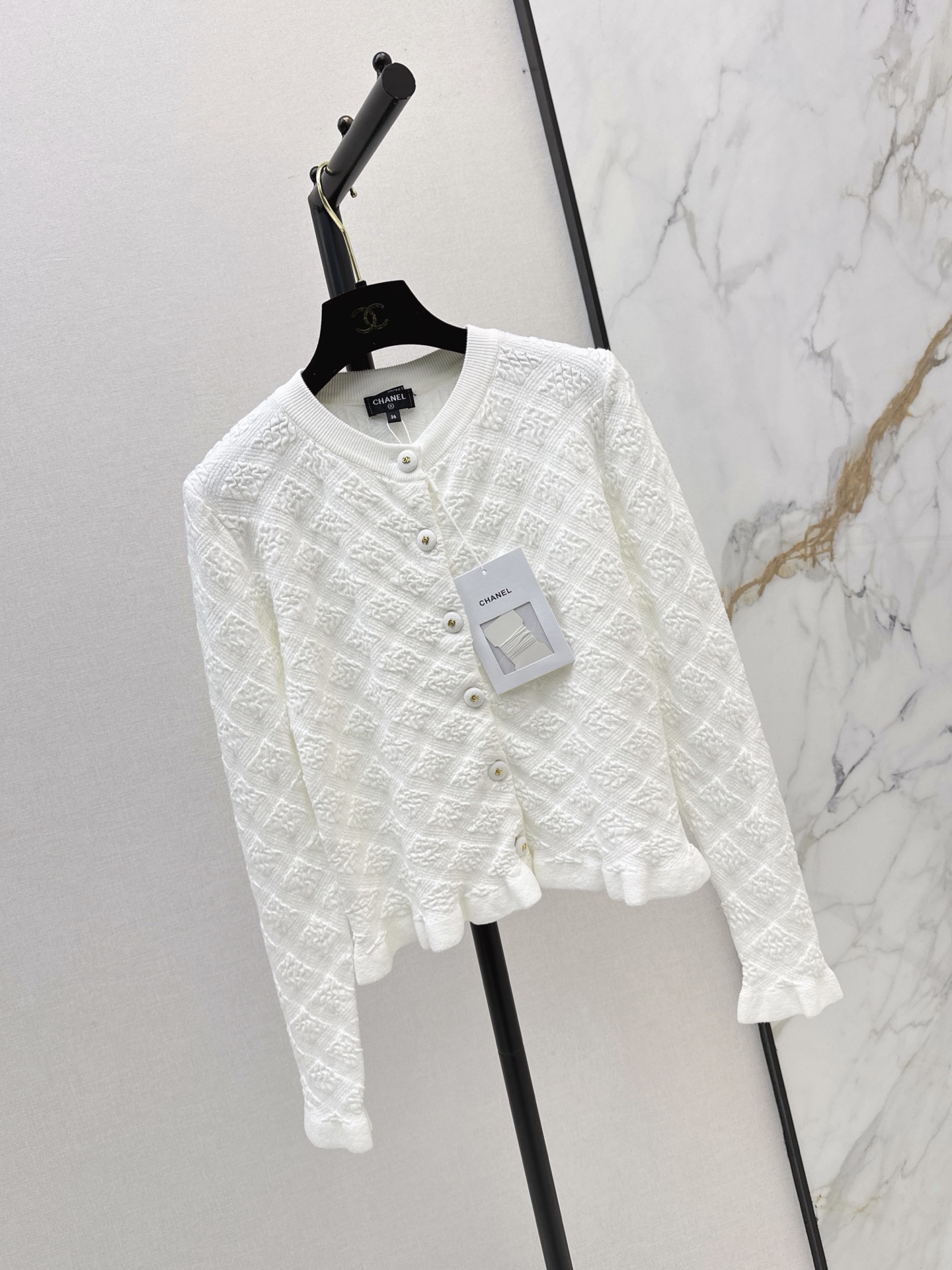 Chan 26fw jacquard cardigan