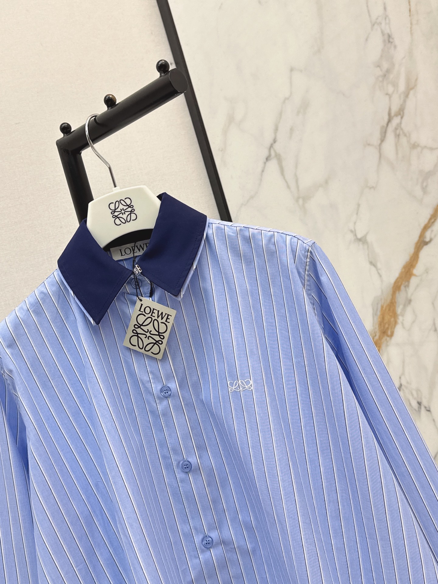 Loe 26fw contract collar shirt