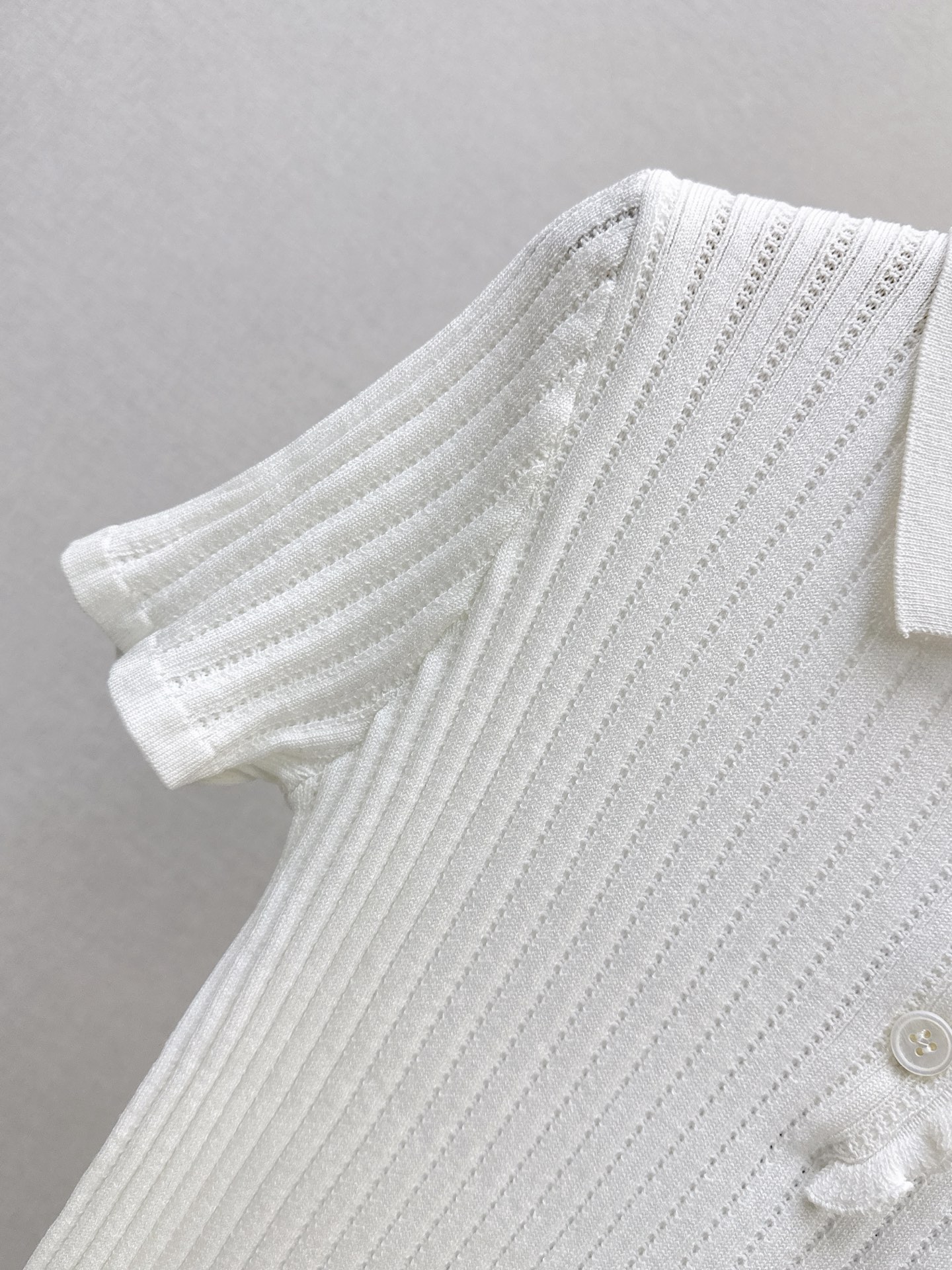 Miu 26fw polo knit top