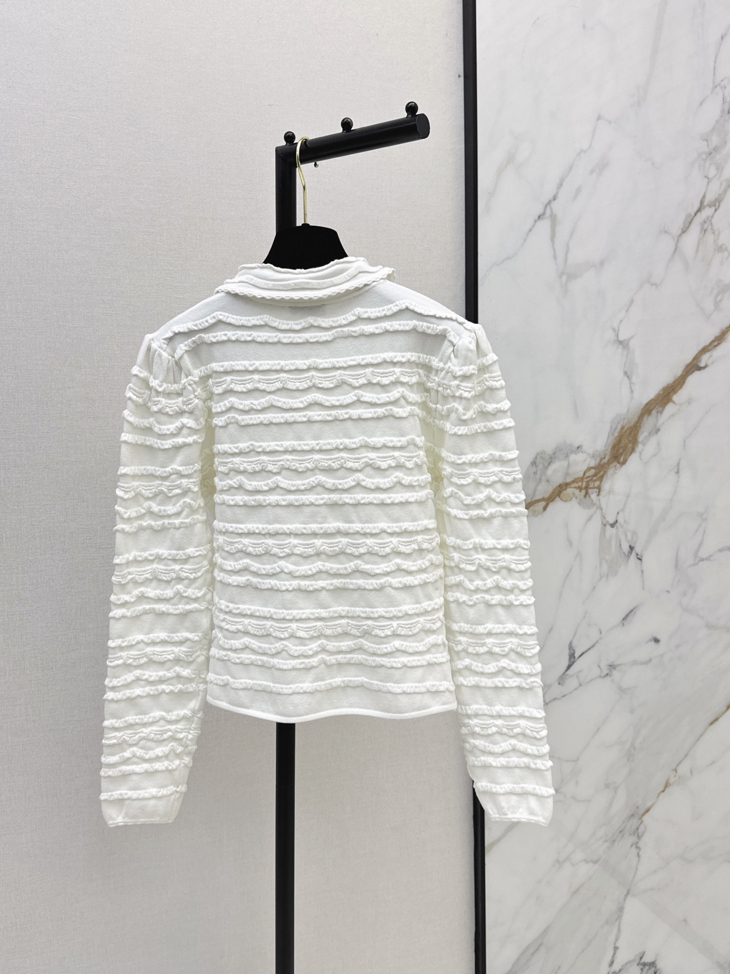 Chan 26fw ruffle cardigan