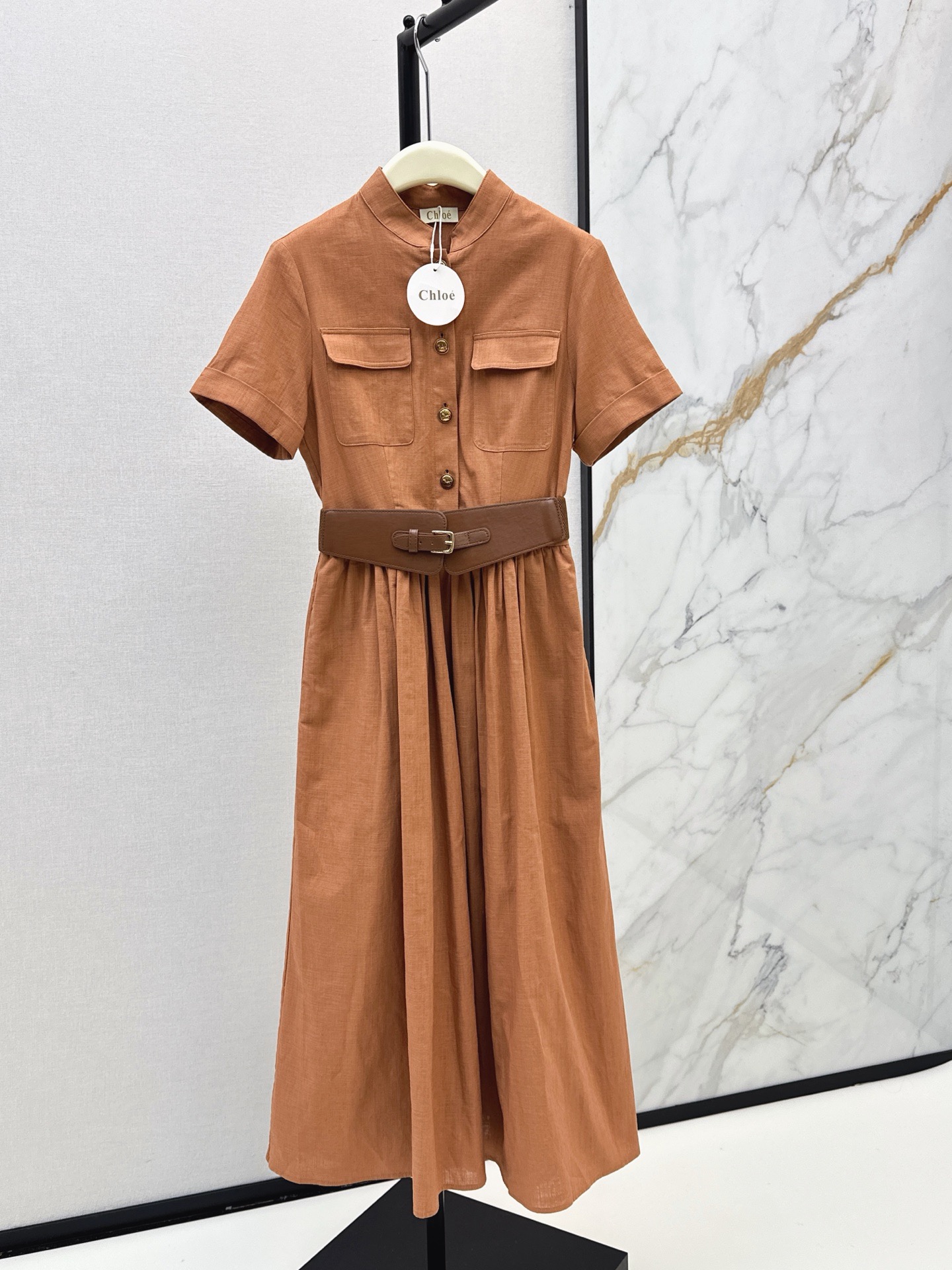 Chol 26ss belted dress