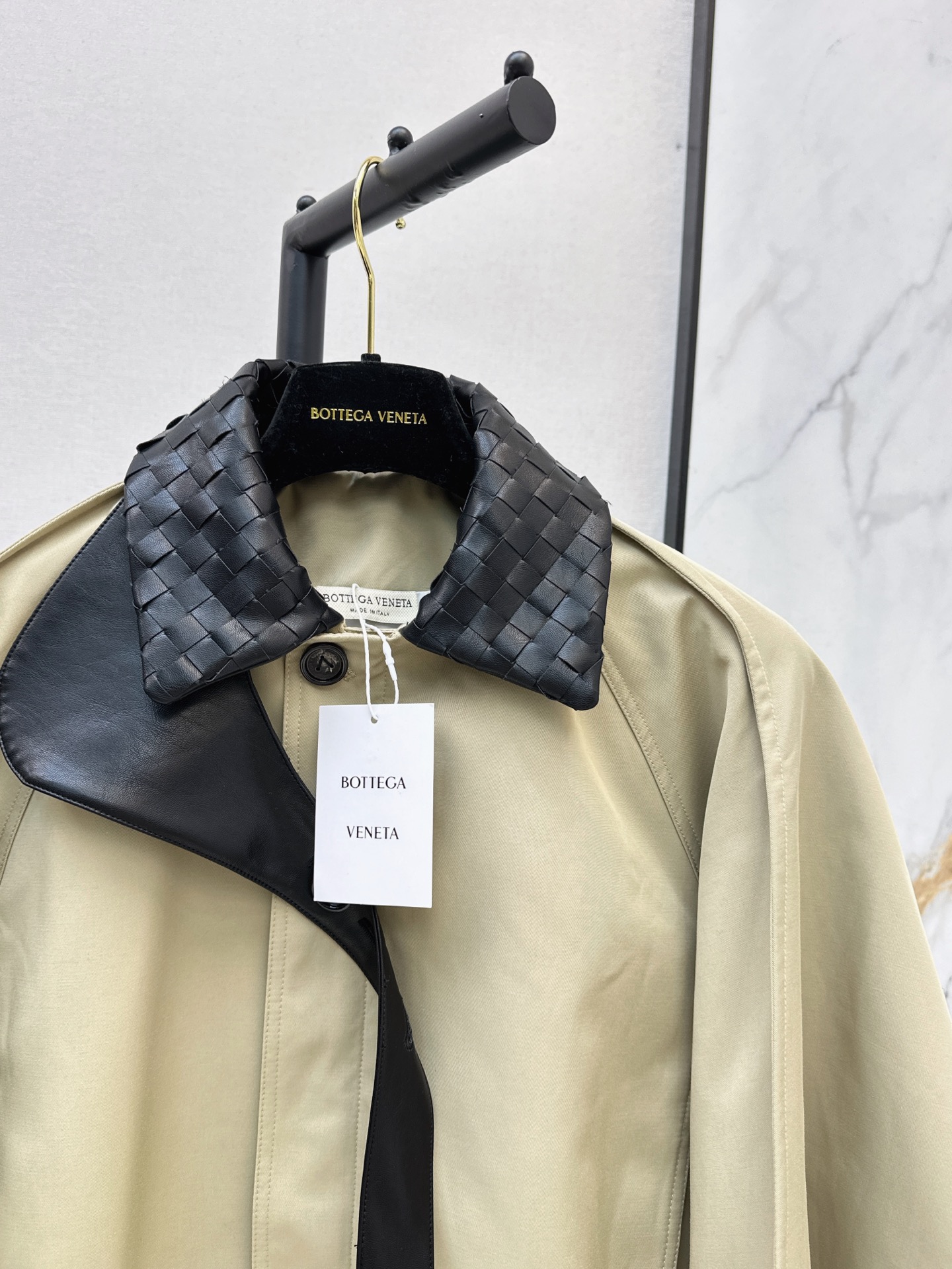 Bott 26fw woven neck cropped jacket