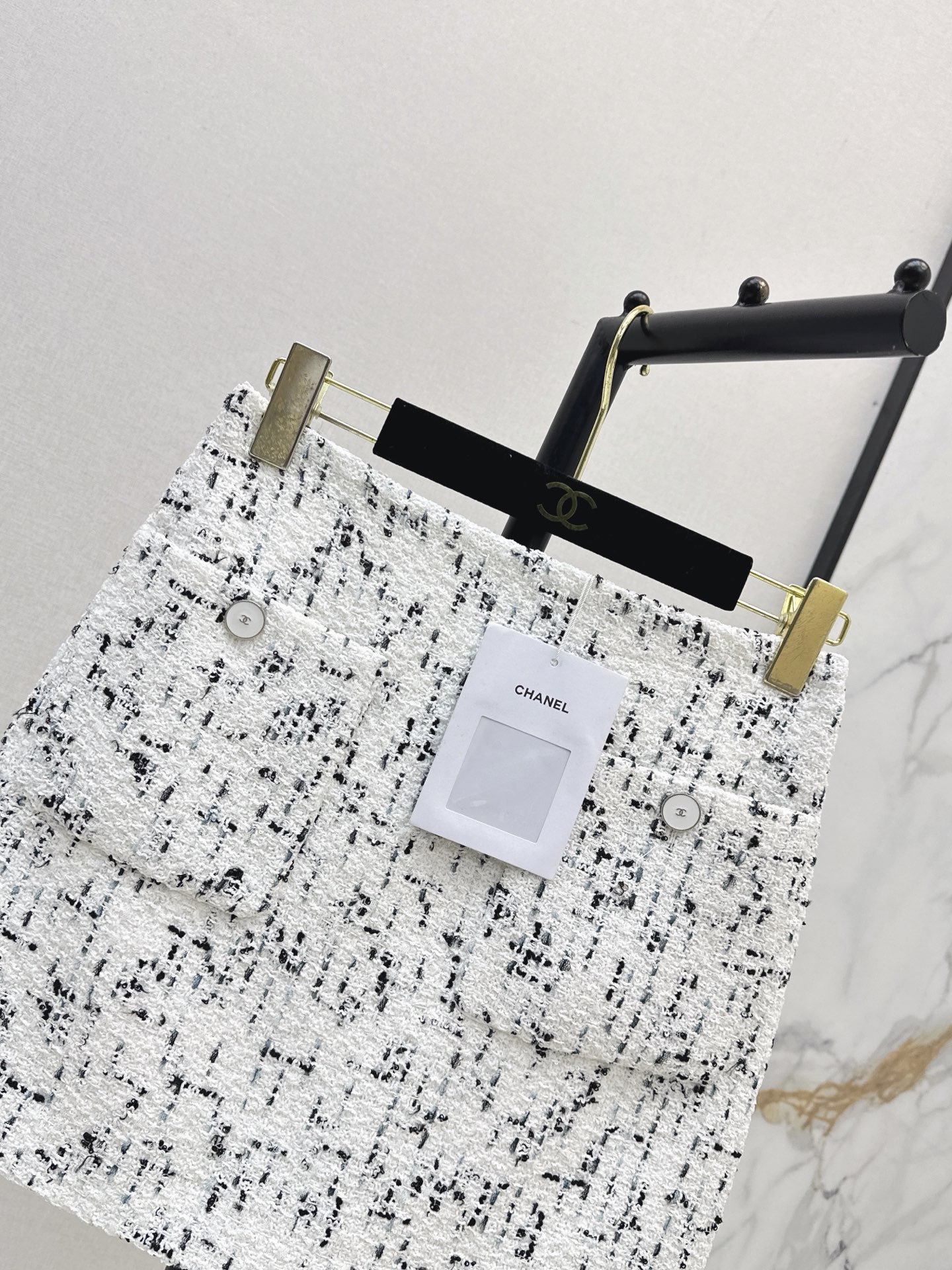 Chan 26fw tweed A-line skirt