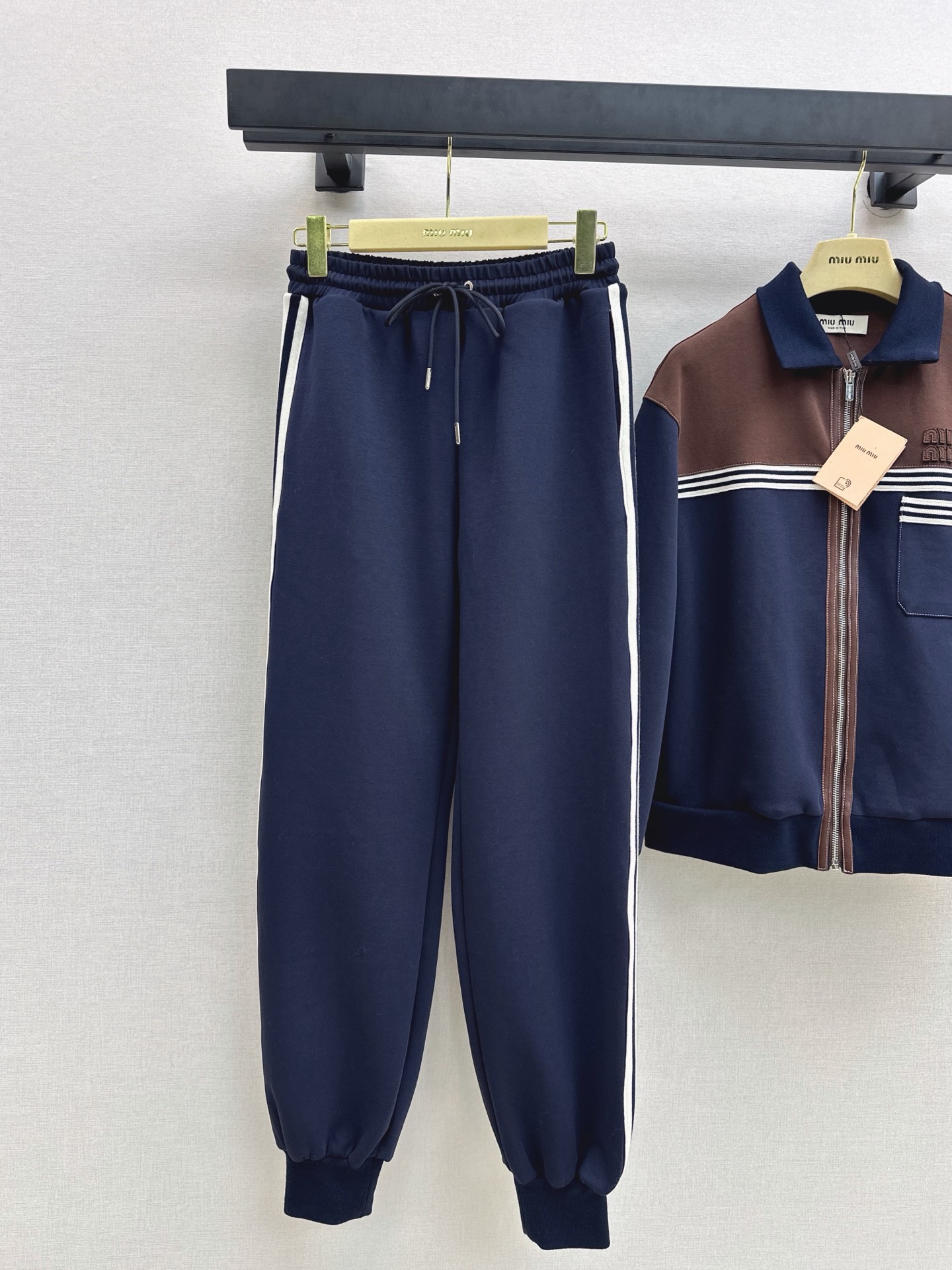 Miu 26fw casual jacket pants set