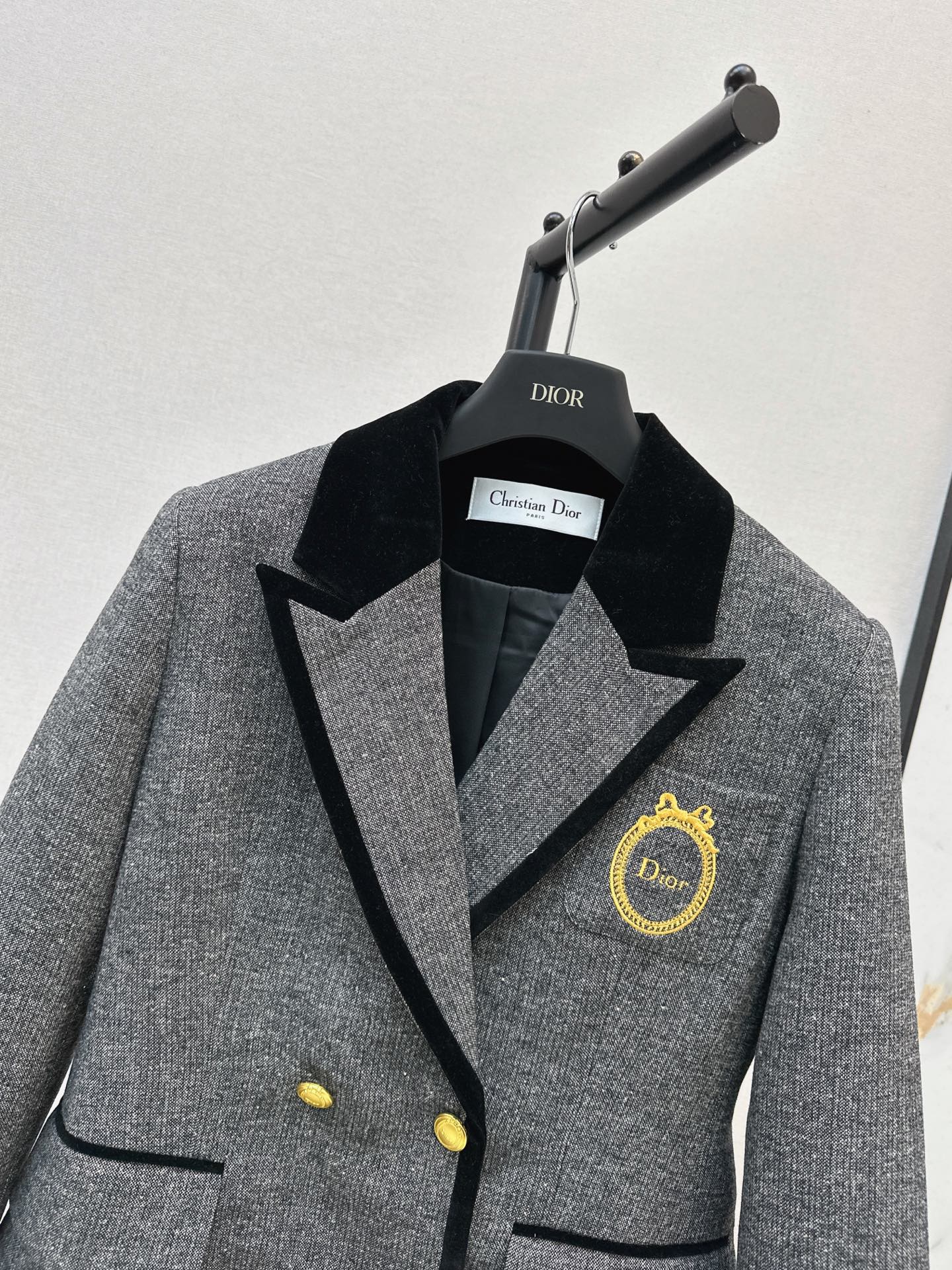CD 26fw velvet trim blazer