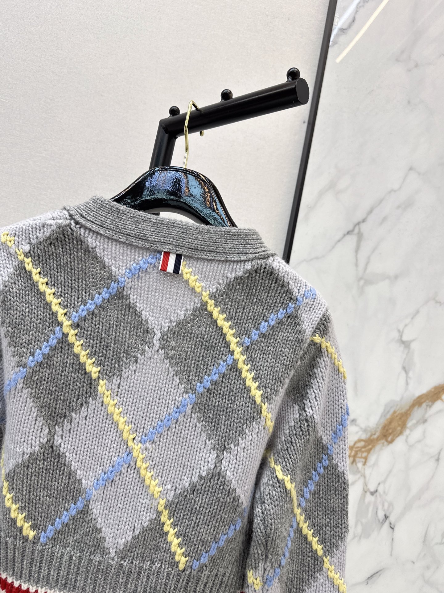 Thom 26fw jacquard knit cardigan