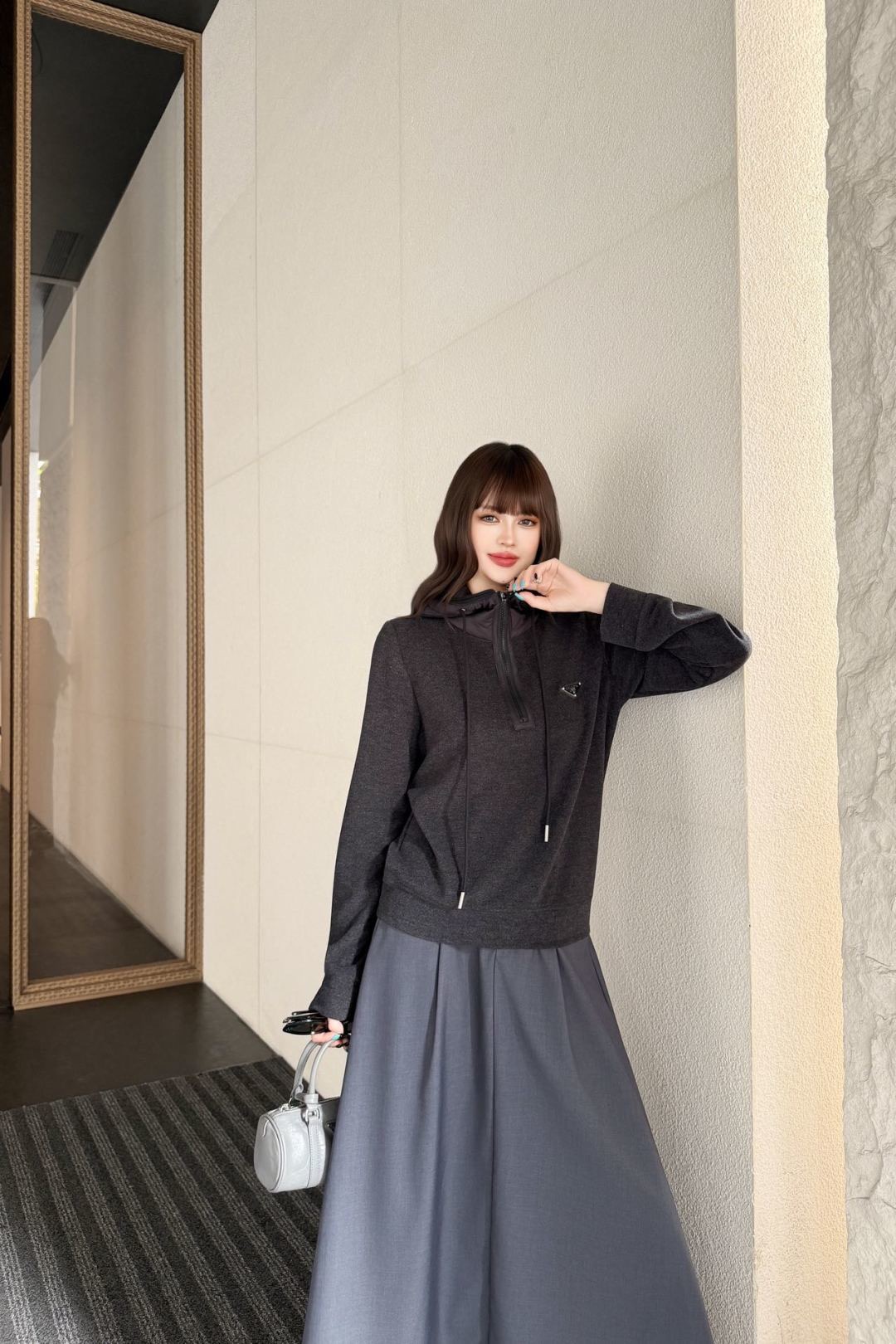 Pra 26fw contract hooded sweatshirt