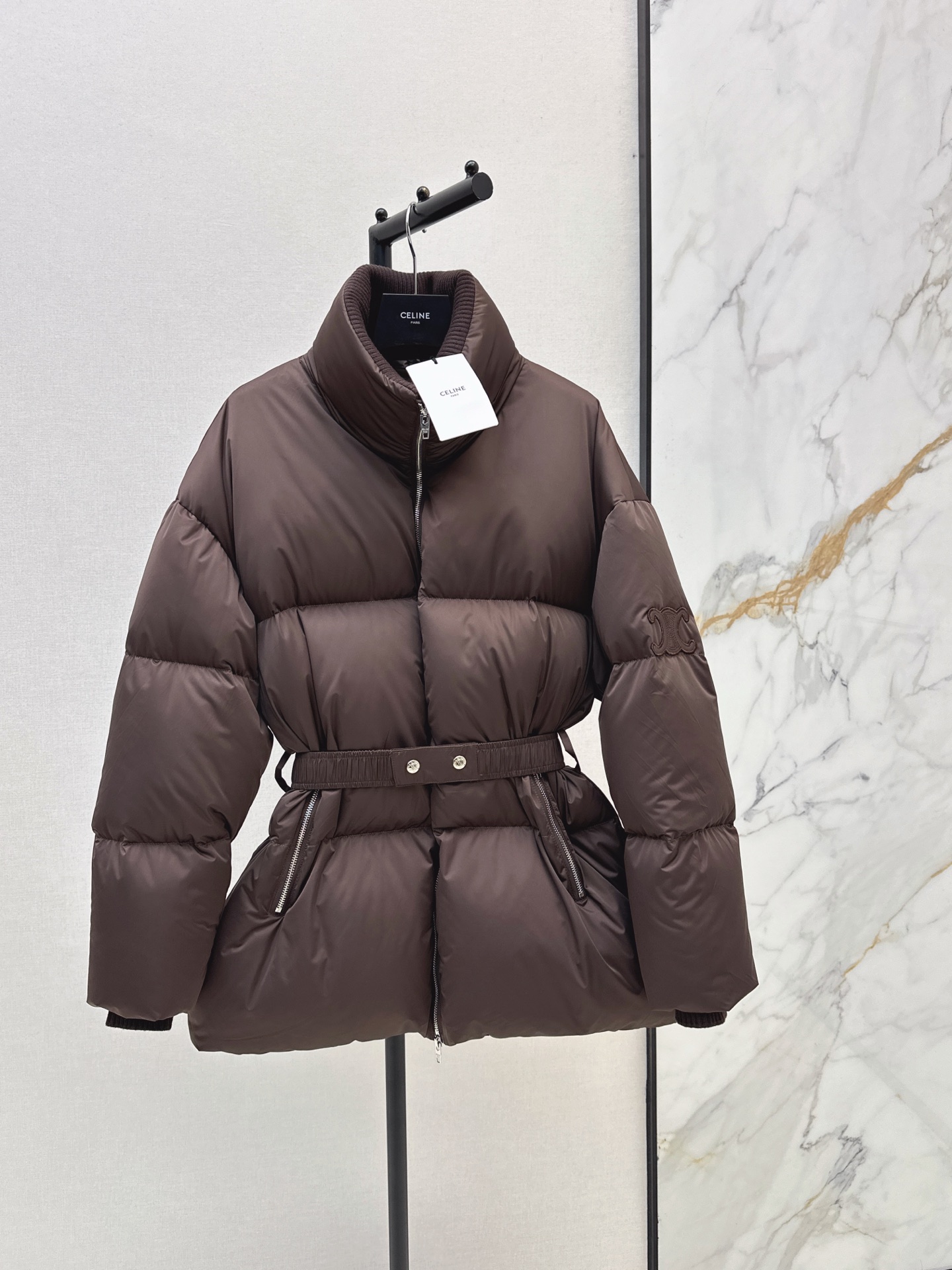Celi 26fw belted down jacket