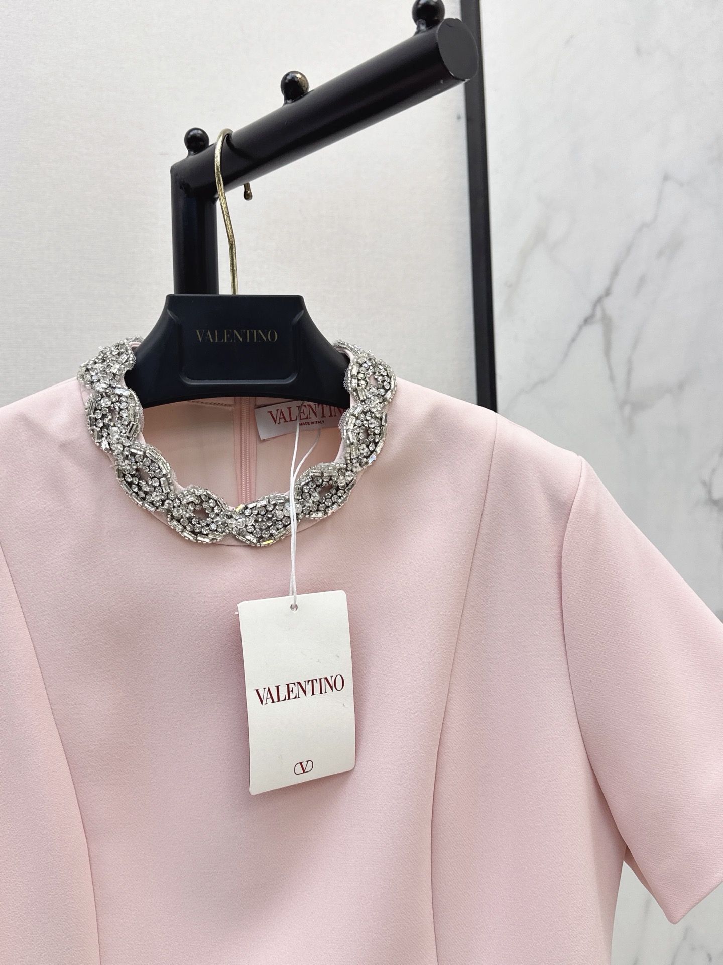 Valen 26fw rhinestone dress