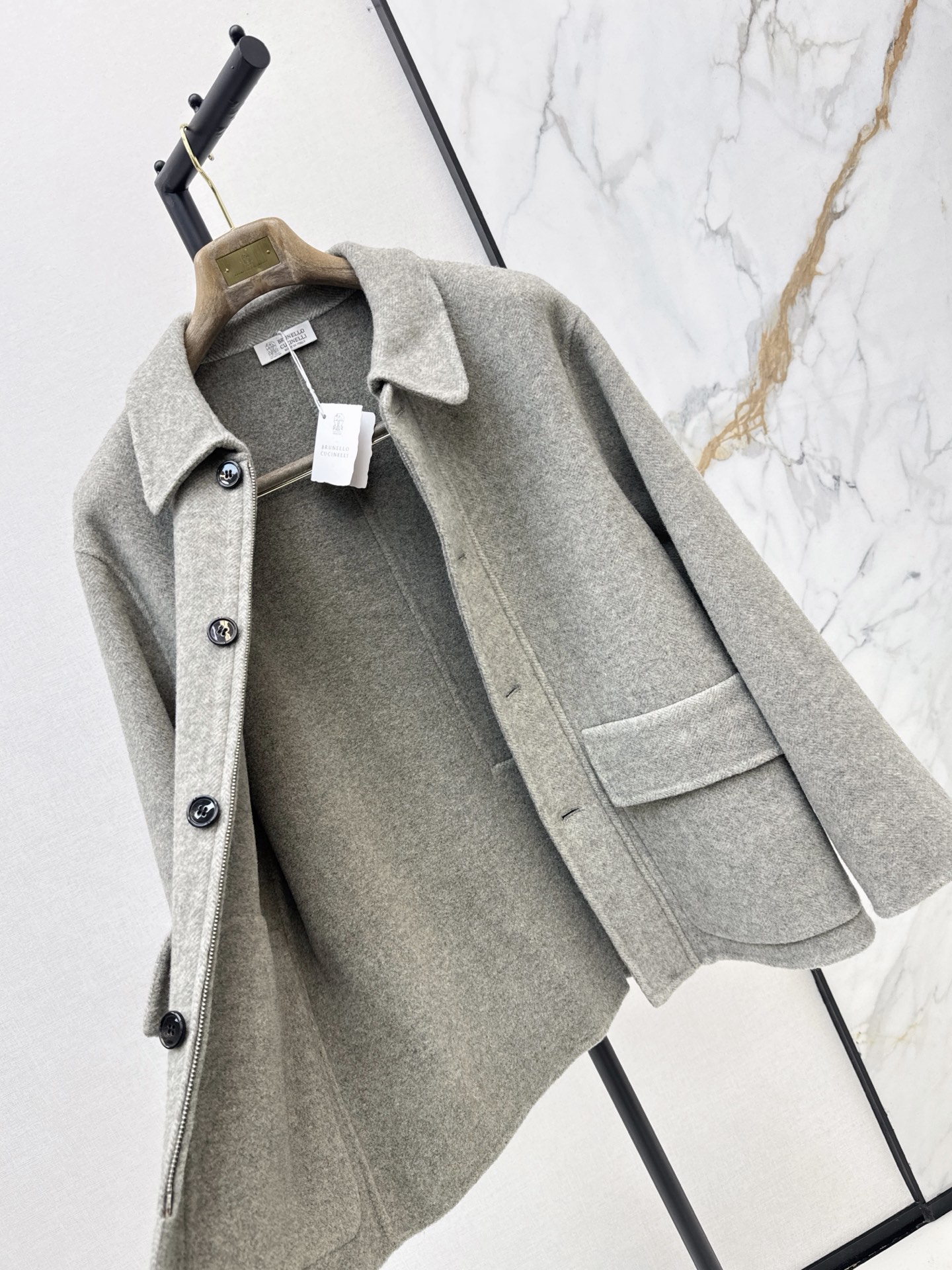 Brun 26fw woolen collared jacket