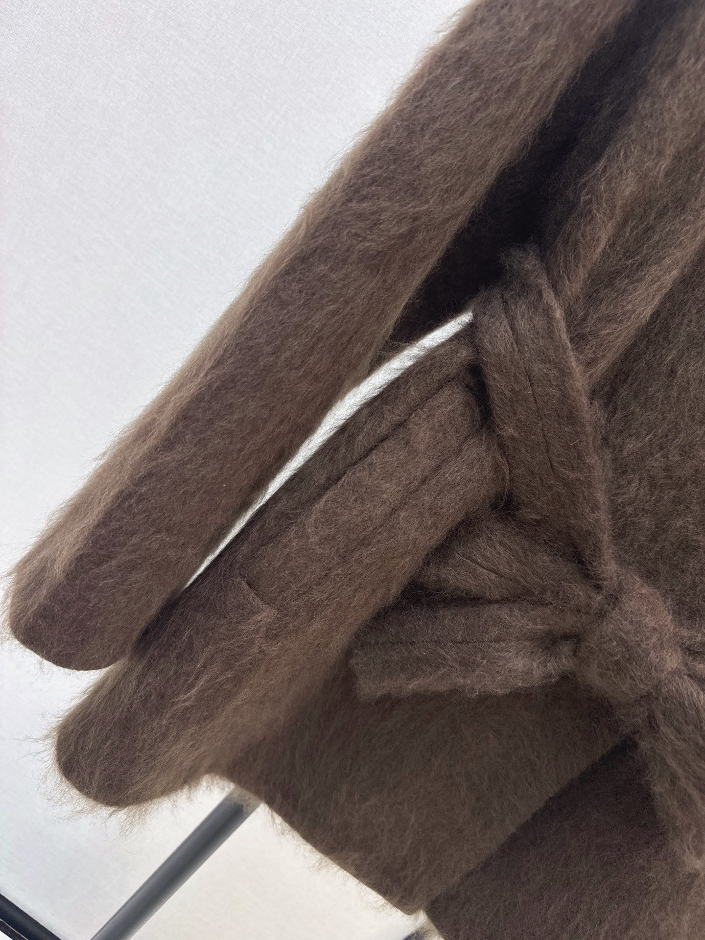 Max 26fw woolen belted jacket