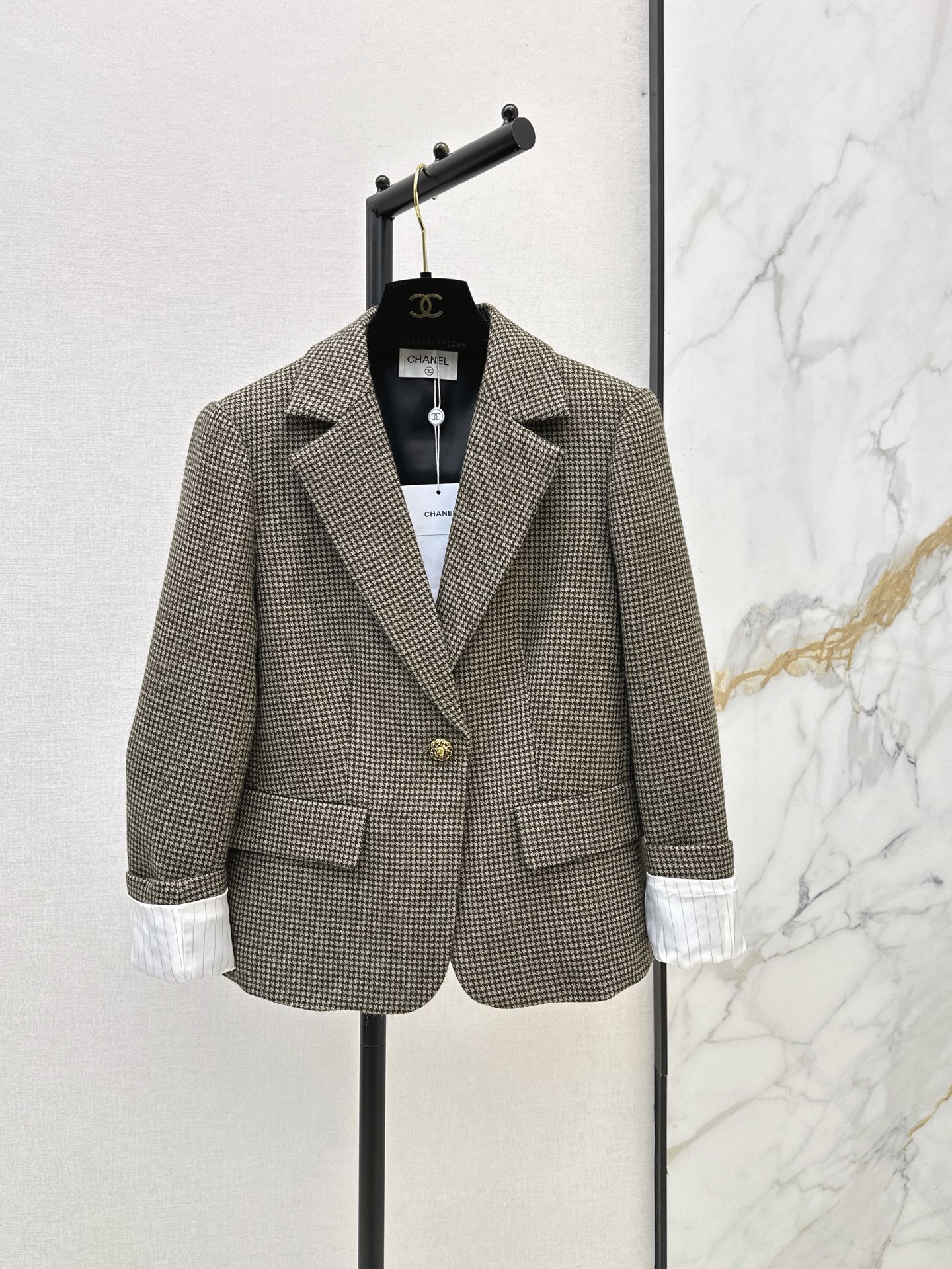 Chan 26fw houndstooth blazer