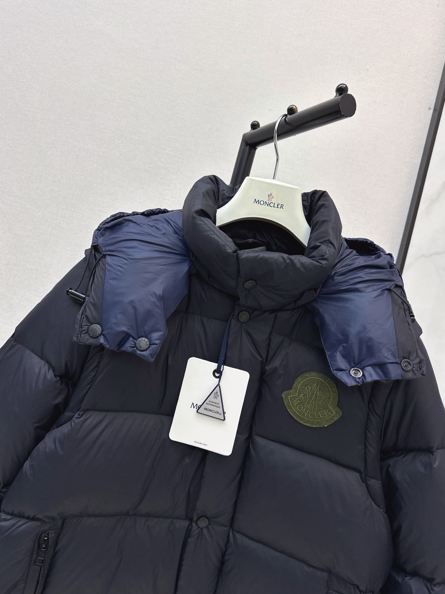 Monc 26fw detachable hooded down jacket