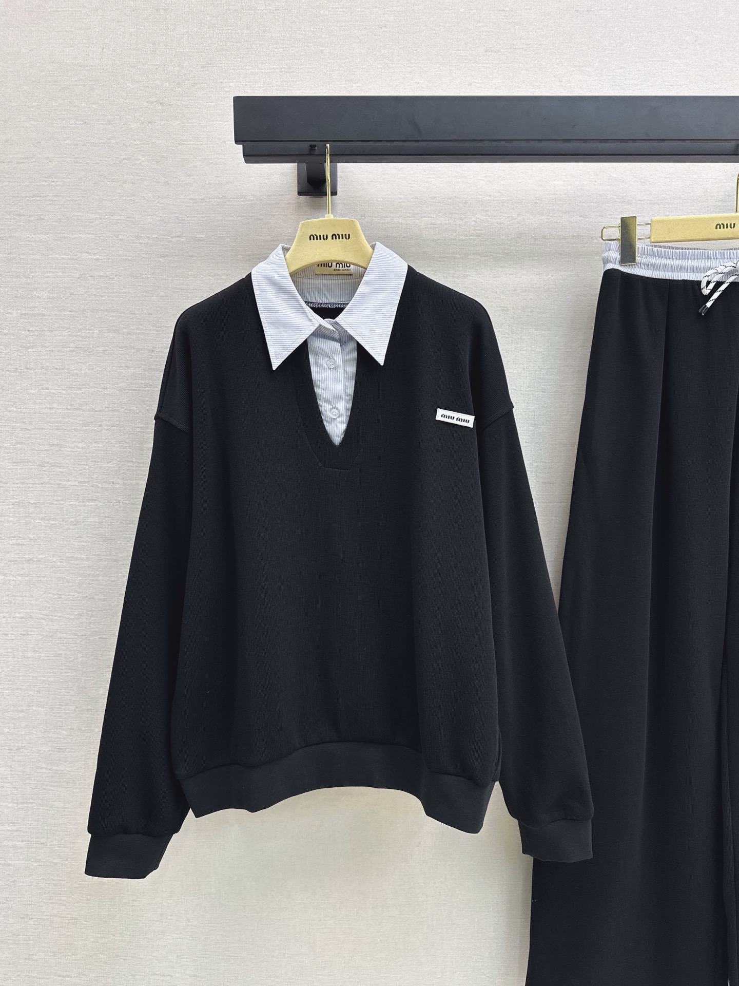 Miu 26fw sweatshirt pants sets
