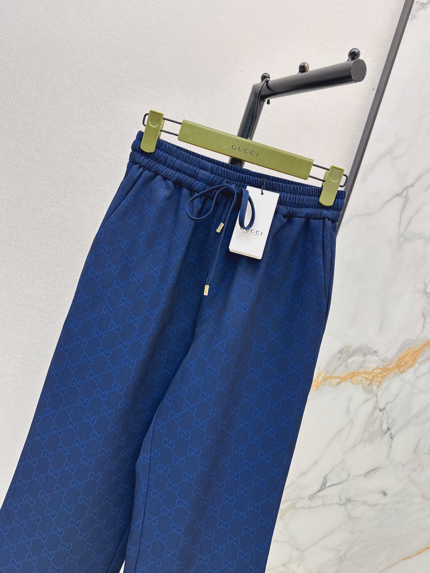 Guc 26fw jacquard wide-leg pants
