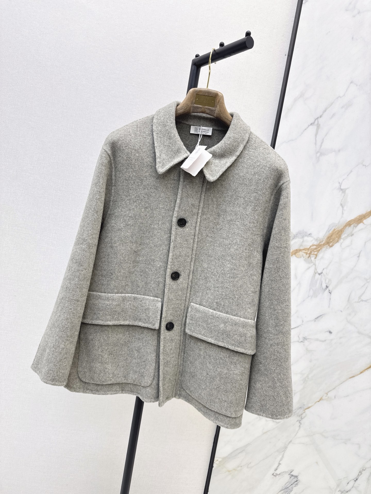 Brun 26fw woolen collared jacket