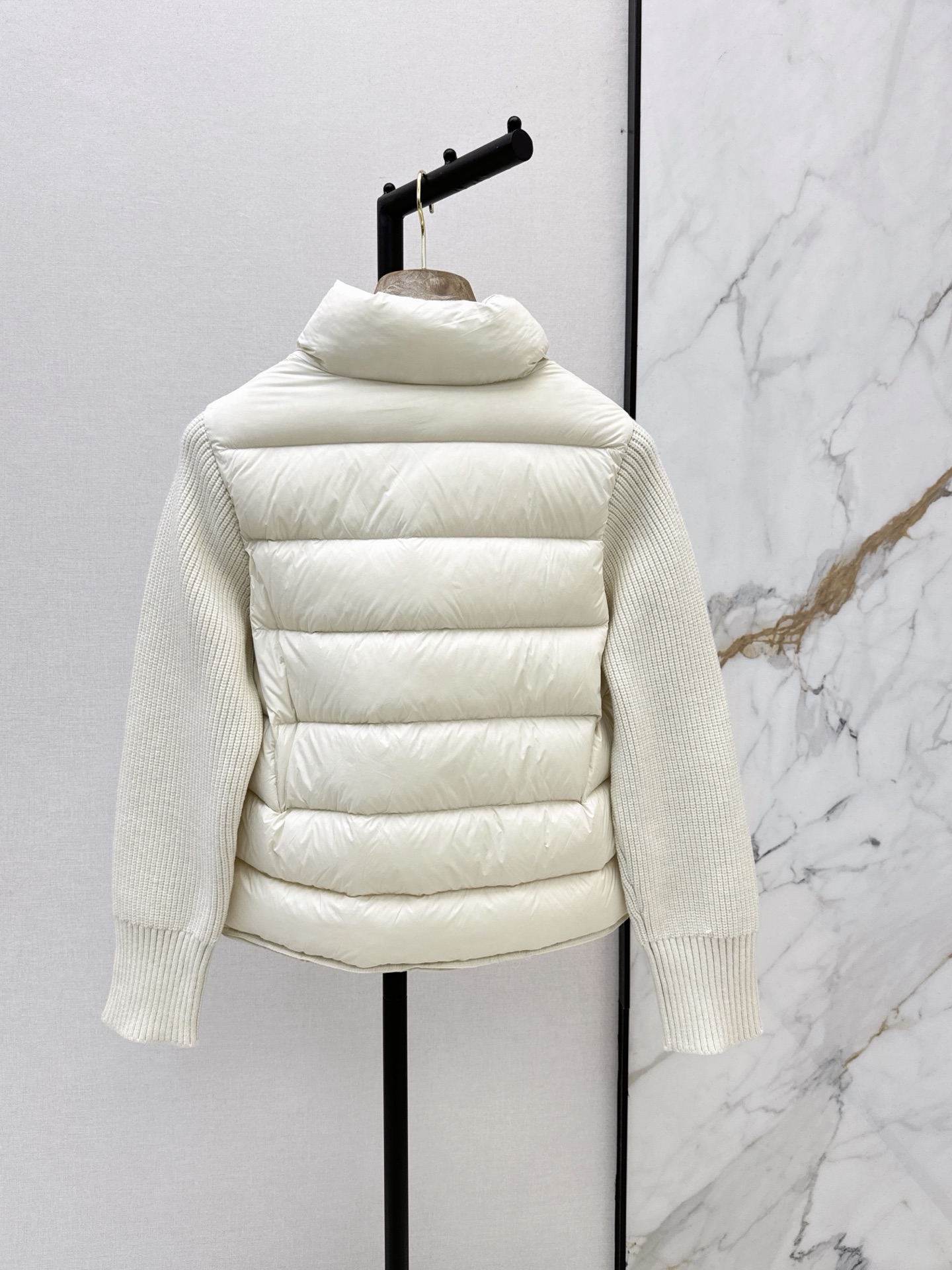 Brun 26fw wool contract down jacket