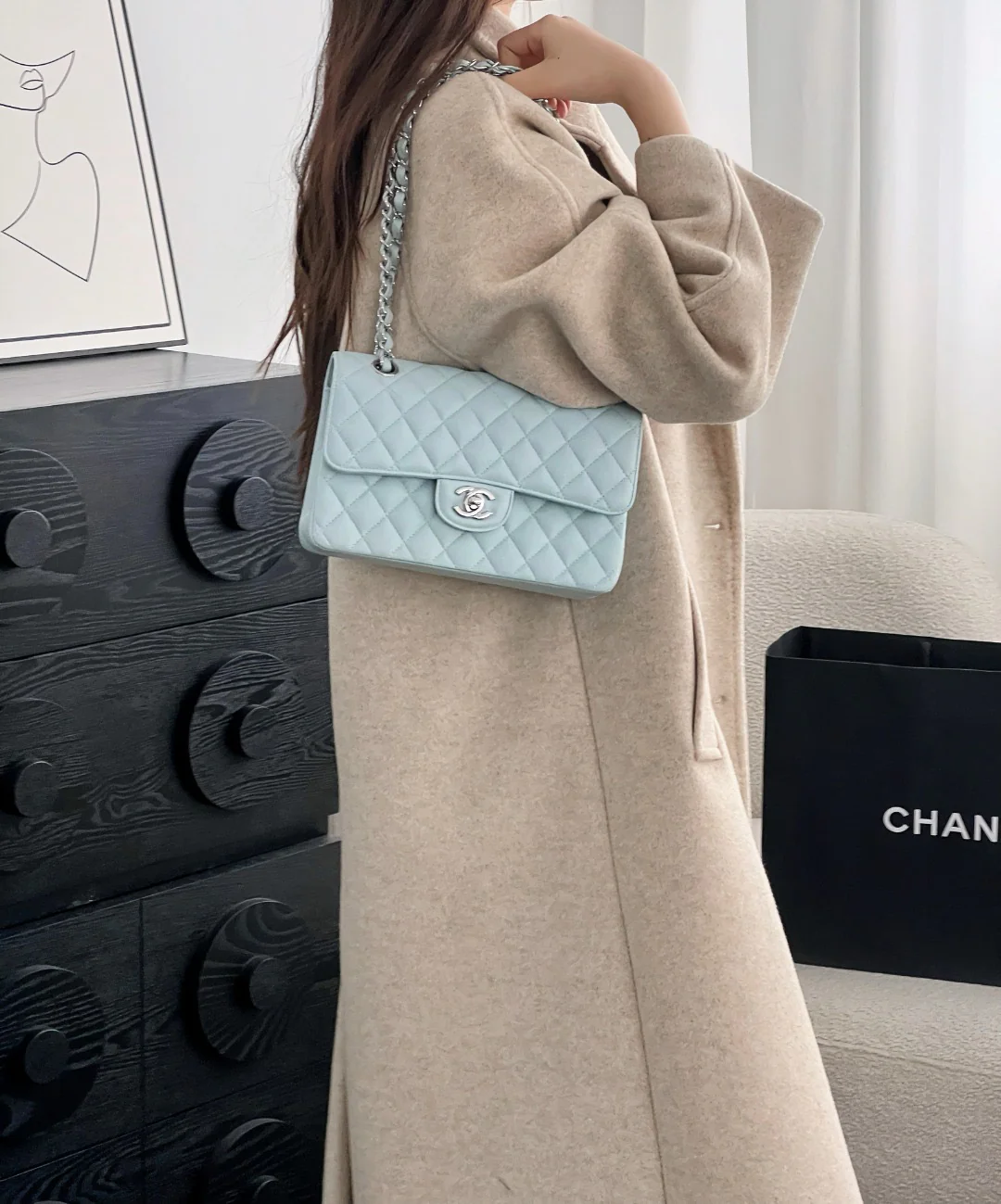 Chan cf23 chain shoulder bag