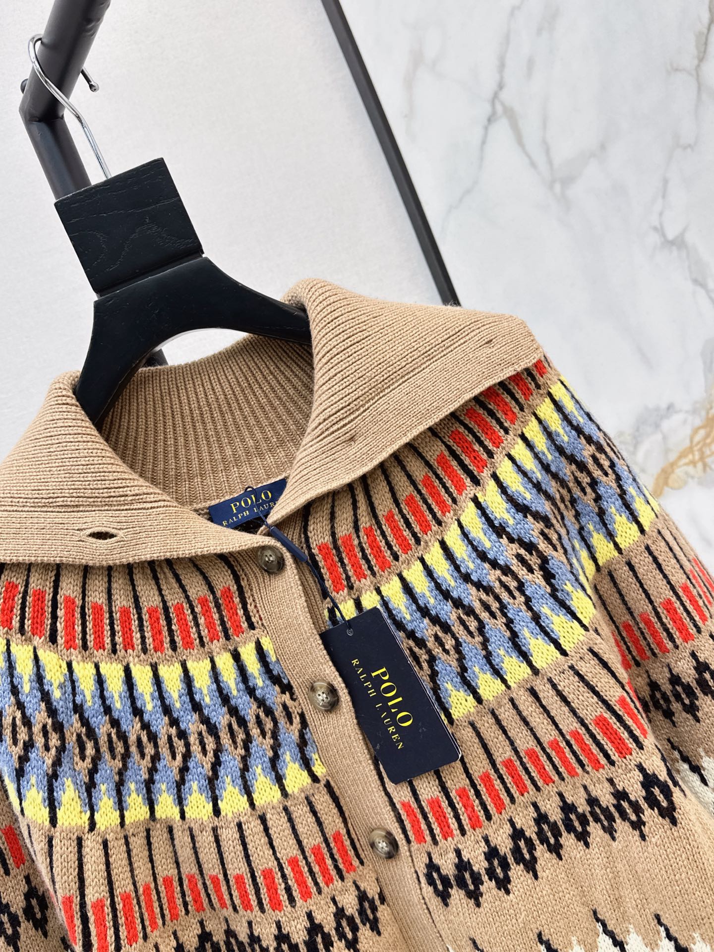 Ralp 26fw fair isle knit cardigan