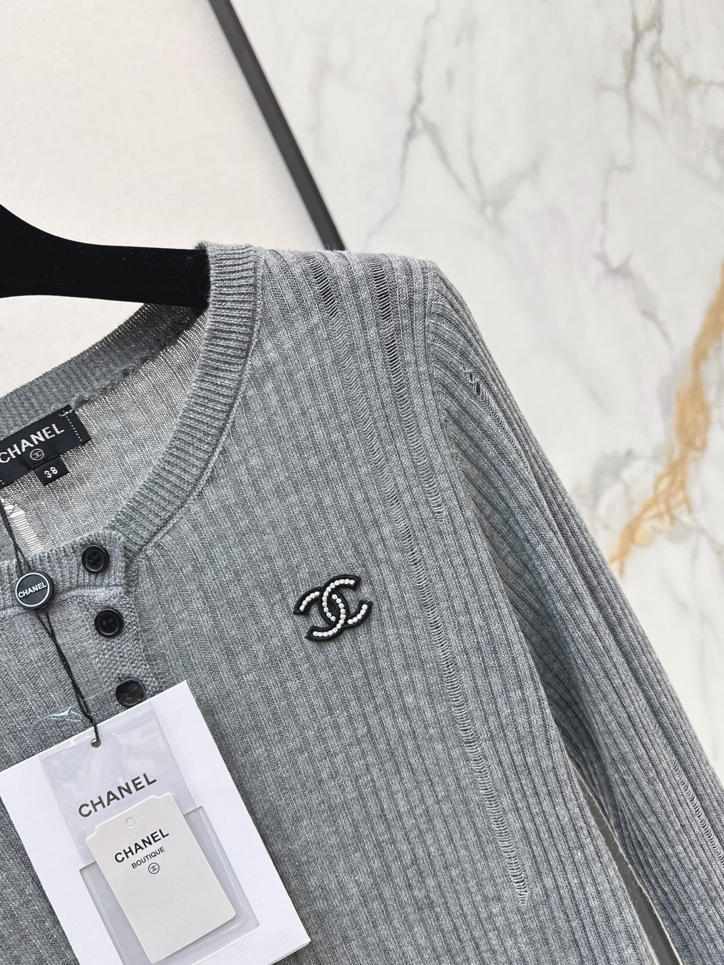 Chan 26fw stretch knit top