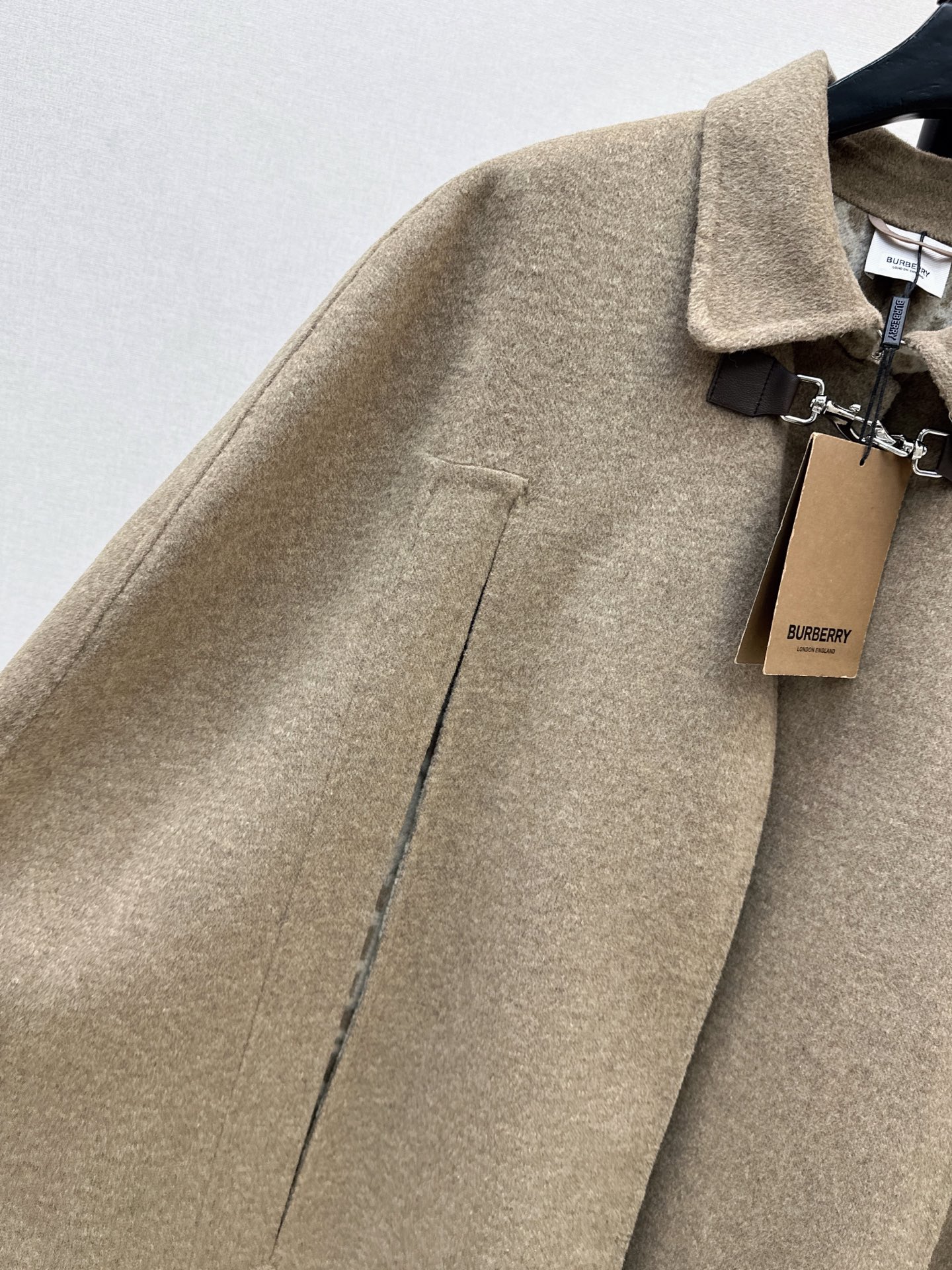 Bur 26fw woolen cape overcoats