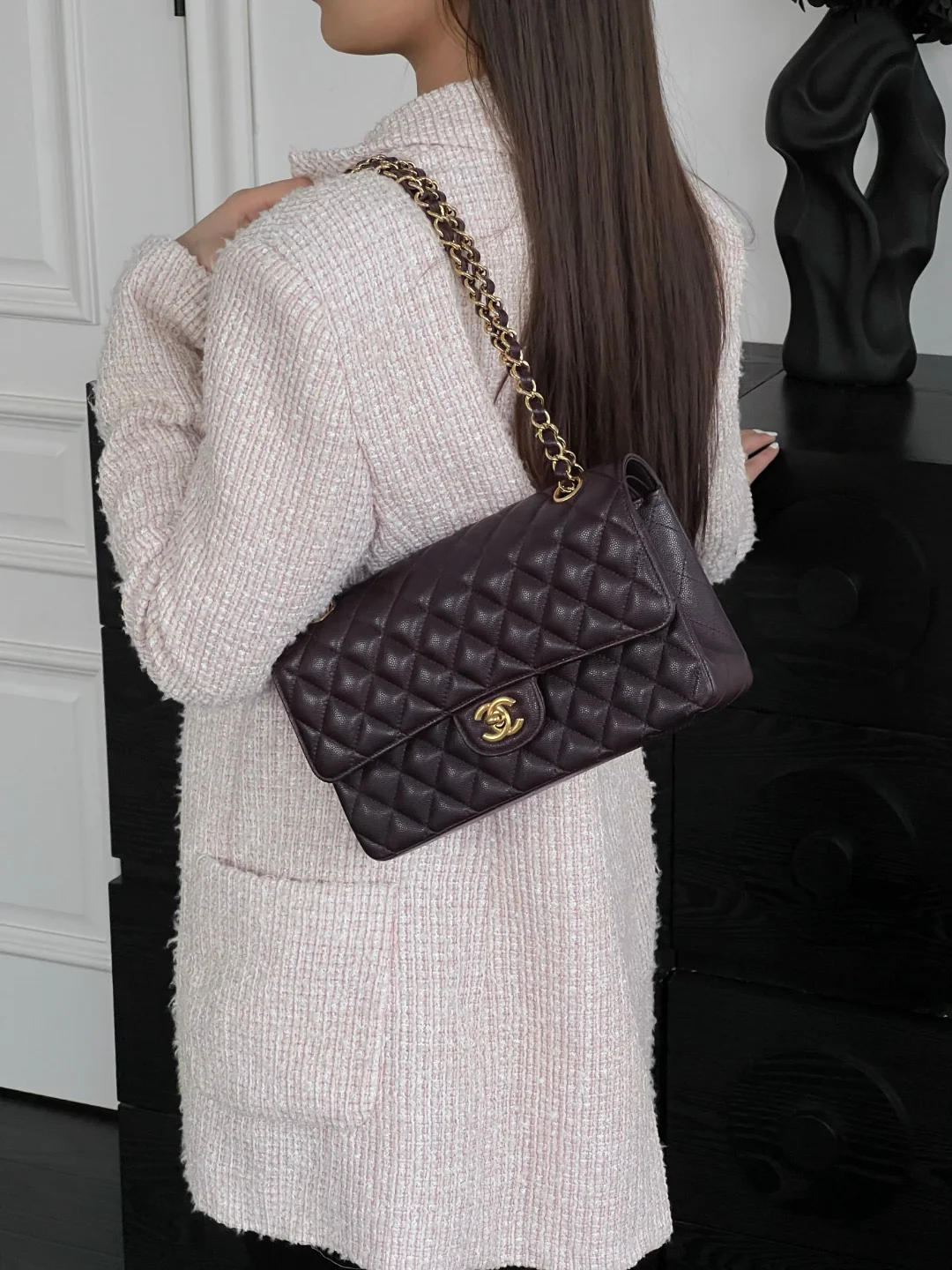 Chan cf25 chain shoulder bag